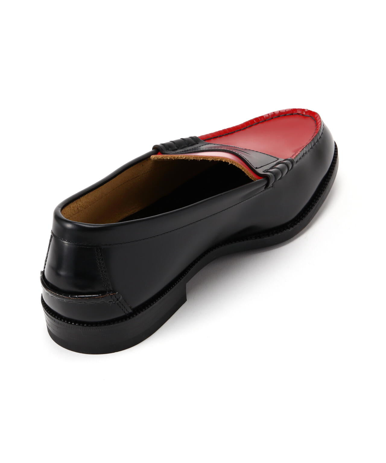 The Kenford Fineshoes/ケンフォードファインシューズ/COIN LOAFERS BLACK×RED