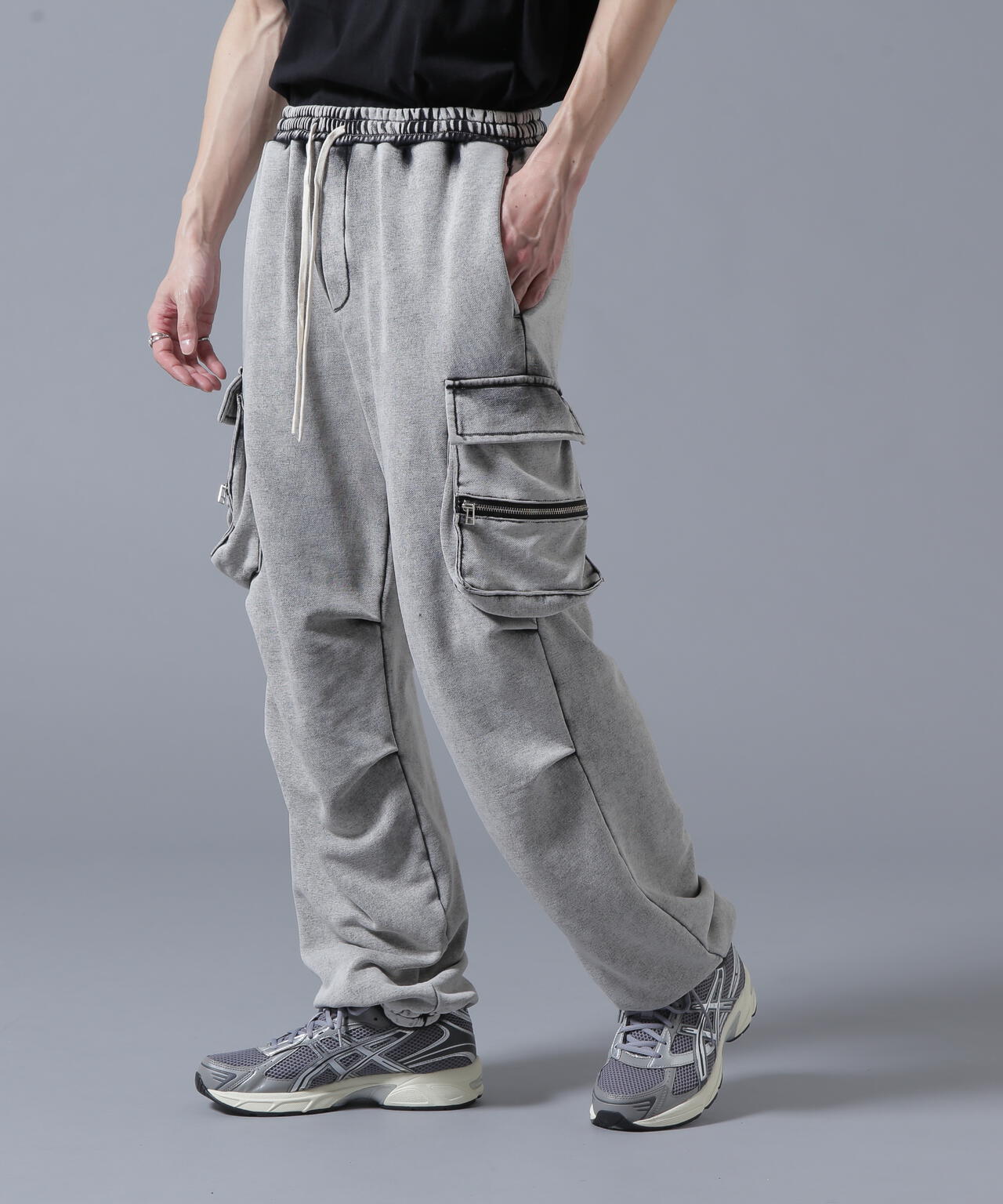 WEB&DEPOT限定】DankeSchon/ダンケシェーン/SWEAT W-POCKET CARGO