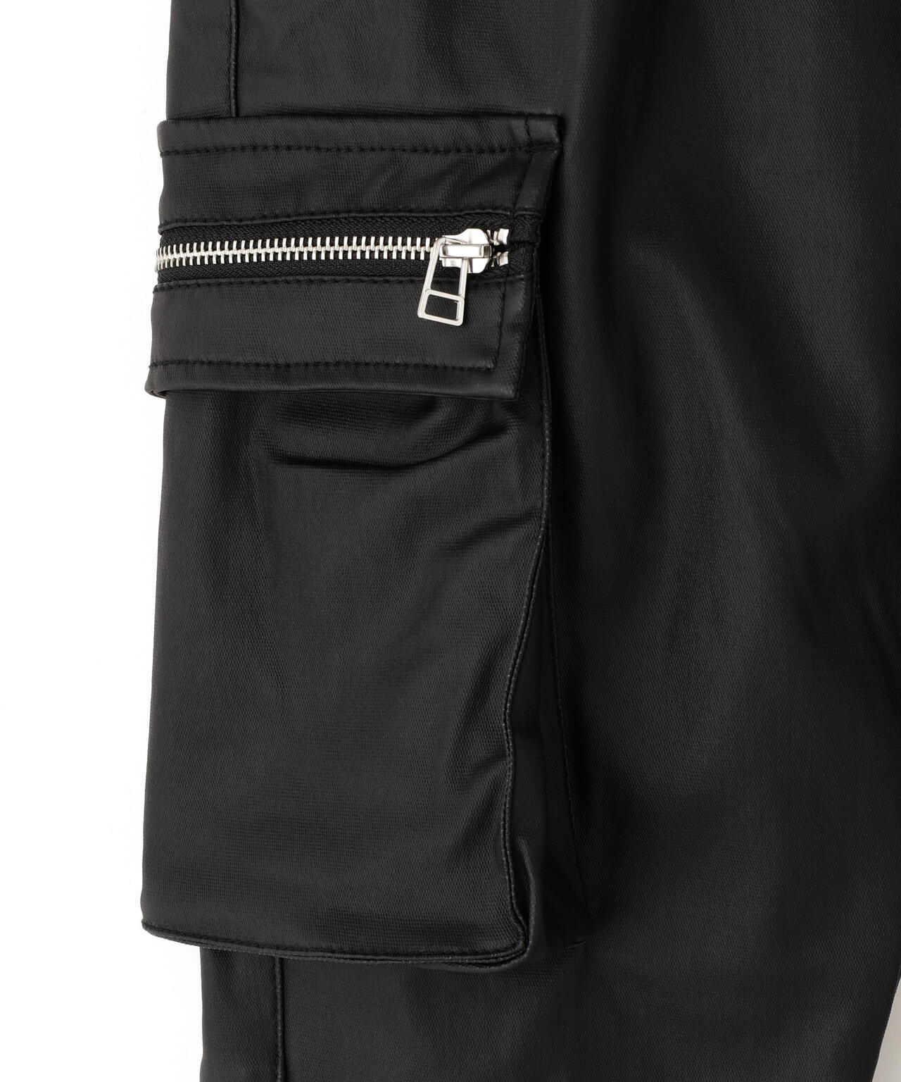 DankeSchon/ダンケシェーン/COATING FLAP ZIP POCKET PANTS