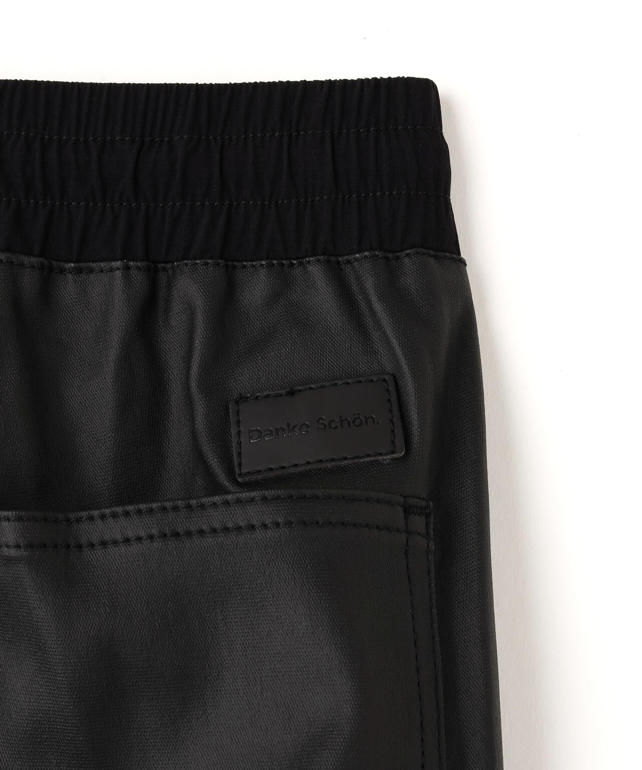 DankeSchon/ダンケシェーン/COATING FLAP ZIP POCKET PANTS