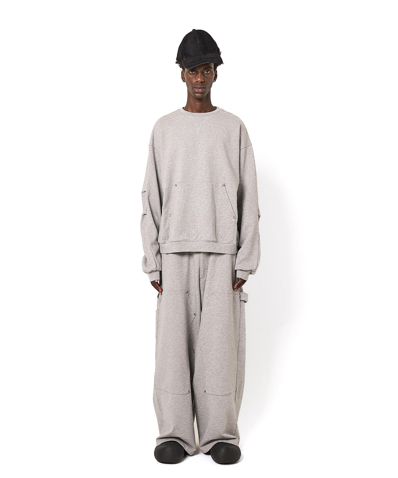 DankeSchon/ダンケシェーン/480HW SWEAT W-KNEE PAINTER PANTS