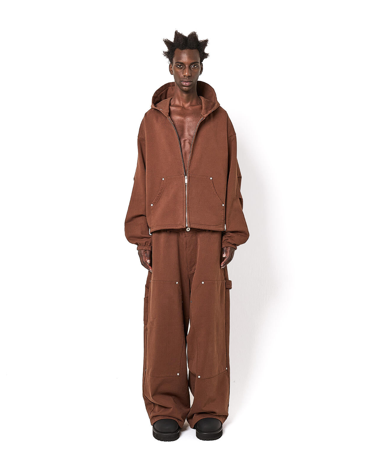 DankeSchon/ダンケシェーン/480HW SWEAT W-KNEE PAINTER PANTS