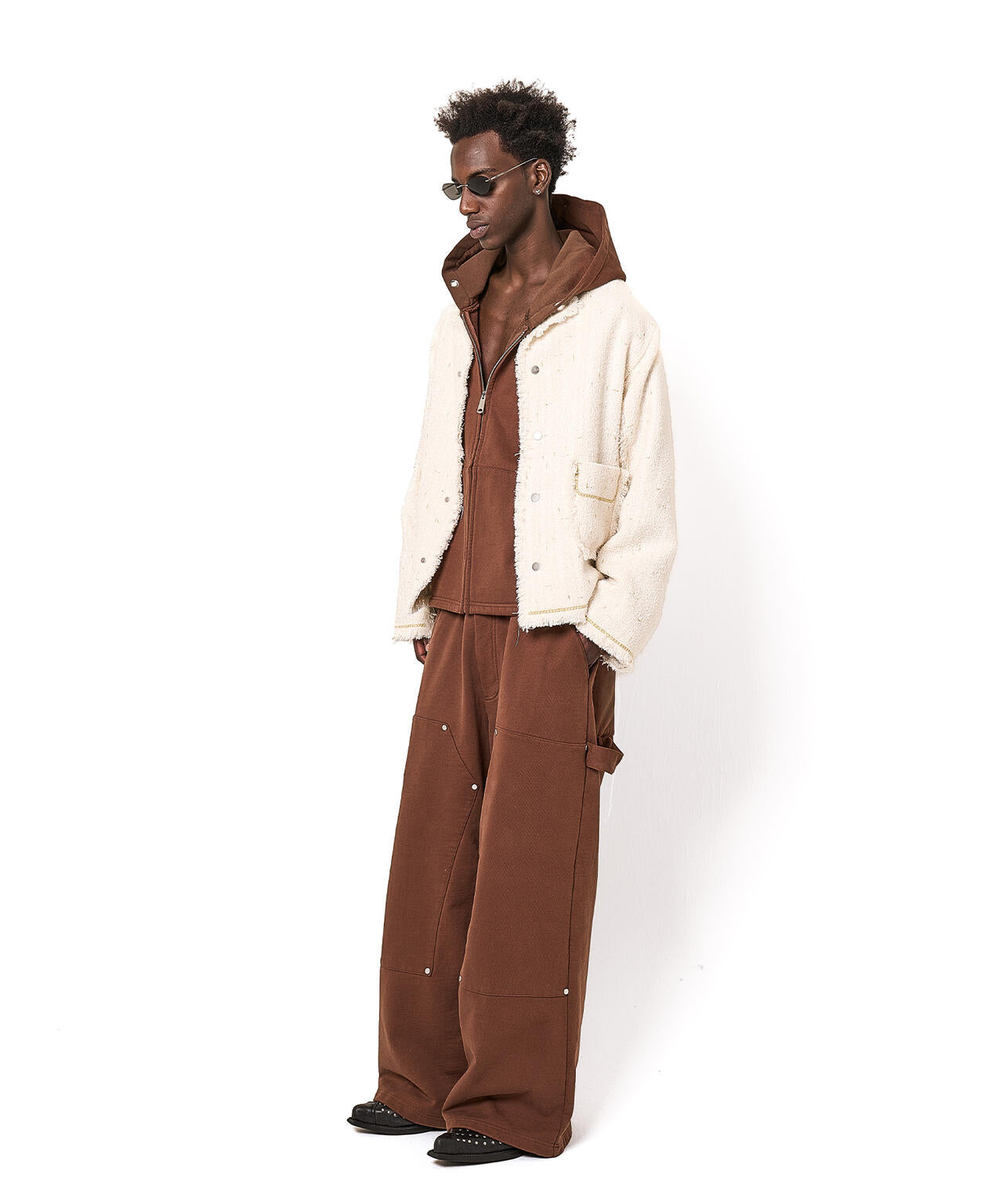 DankeSchon/ダンケシェーン/480HW SWEAT W-KNEE PAINTER PANTS