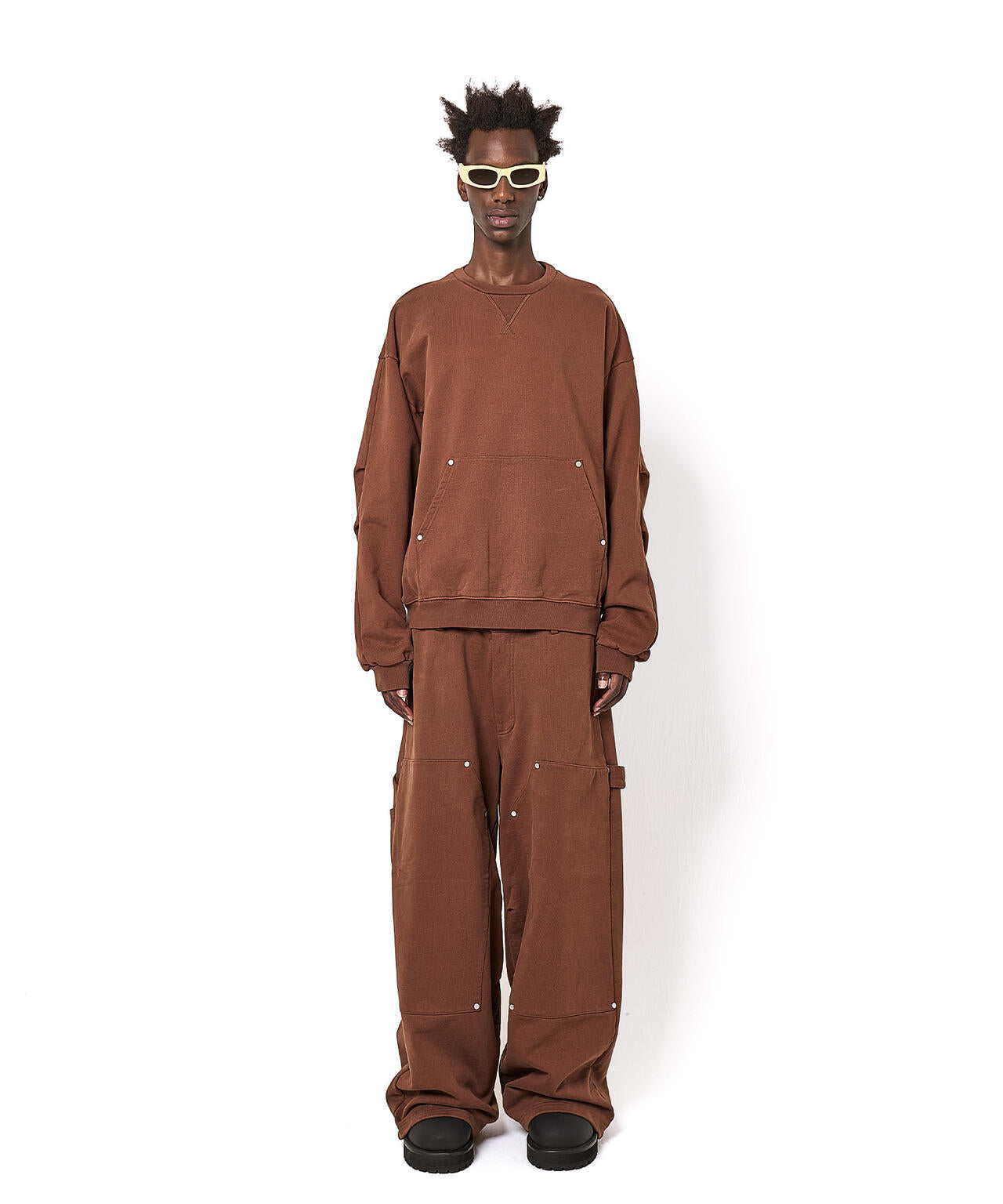 DankeSchon/ダンケシェーン/480HW SWEAT W-KNEE PAINTER PANTS