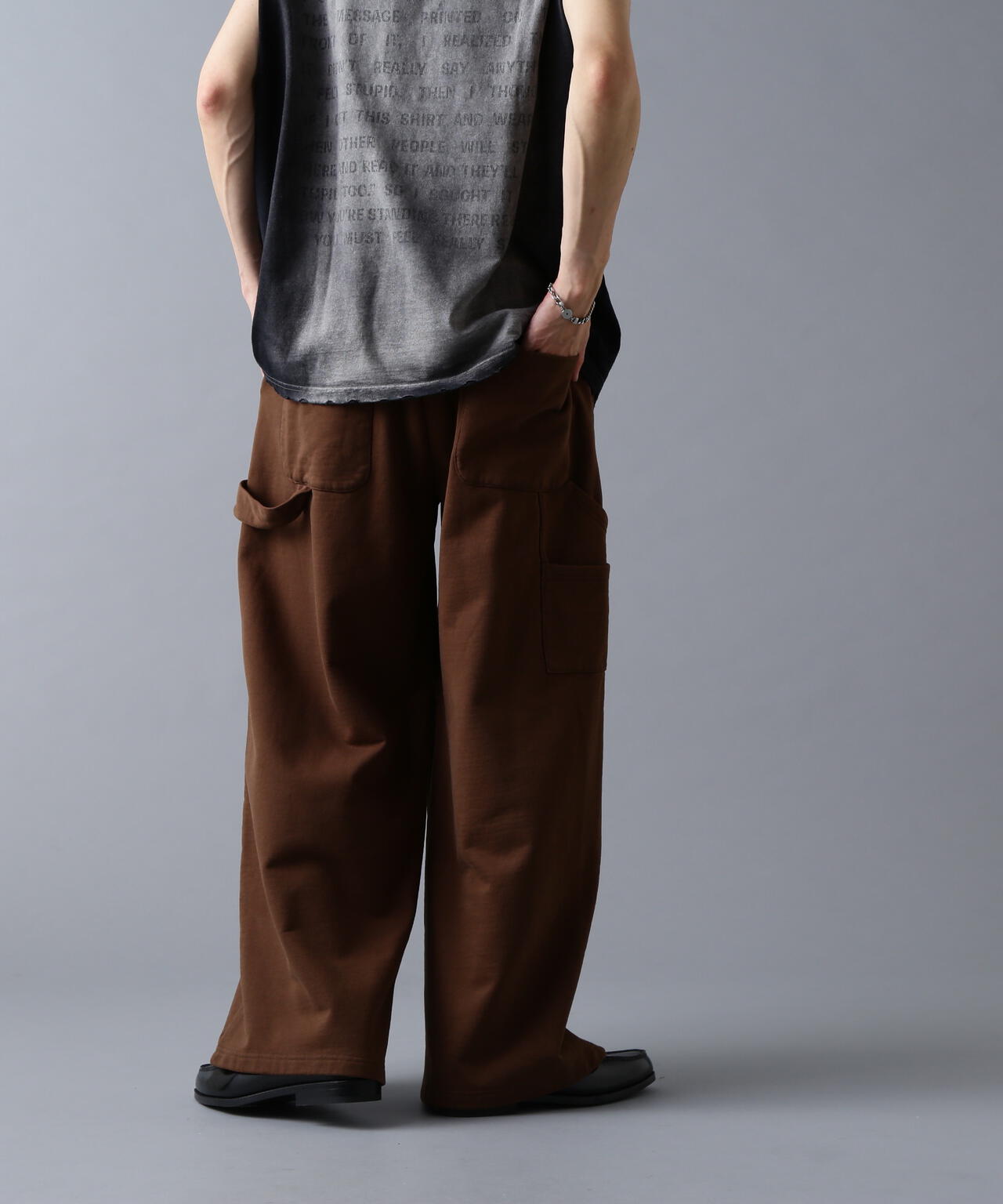 DankeSchon/ダンケシェーン/480HW SWEAT W-KNEE PAINTER PANTS