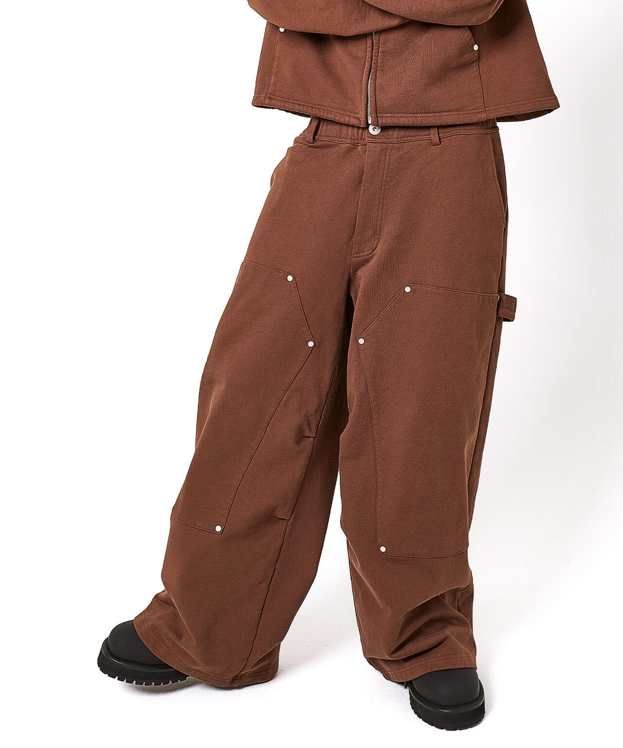 DankeSchon/ダンケシェーン/480HW SWEAT W-KNEE PAINTER PANTS