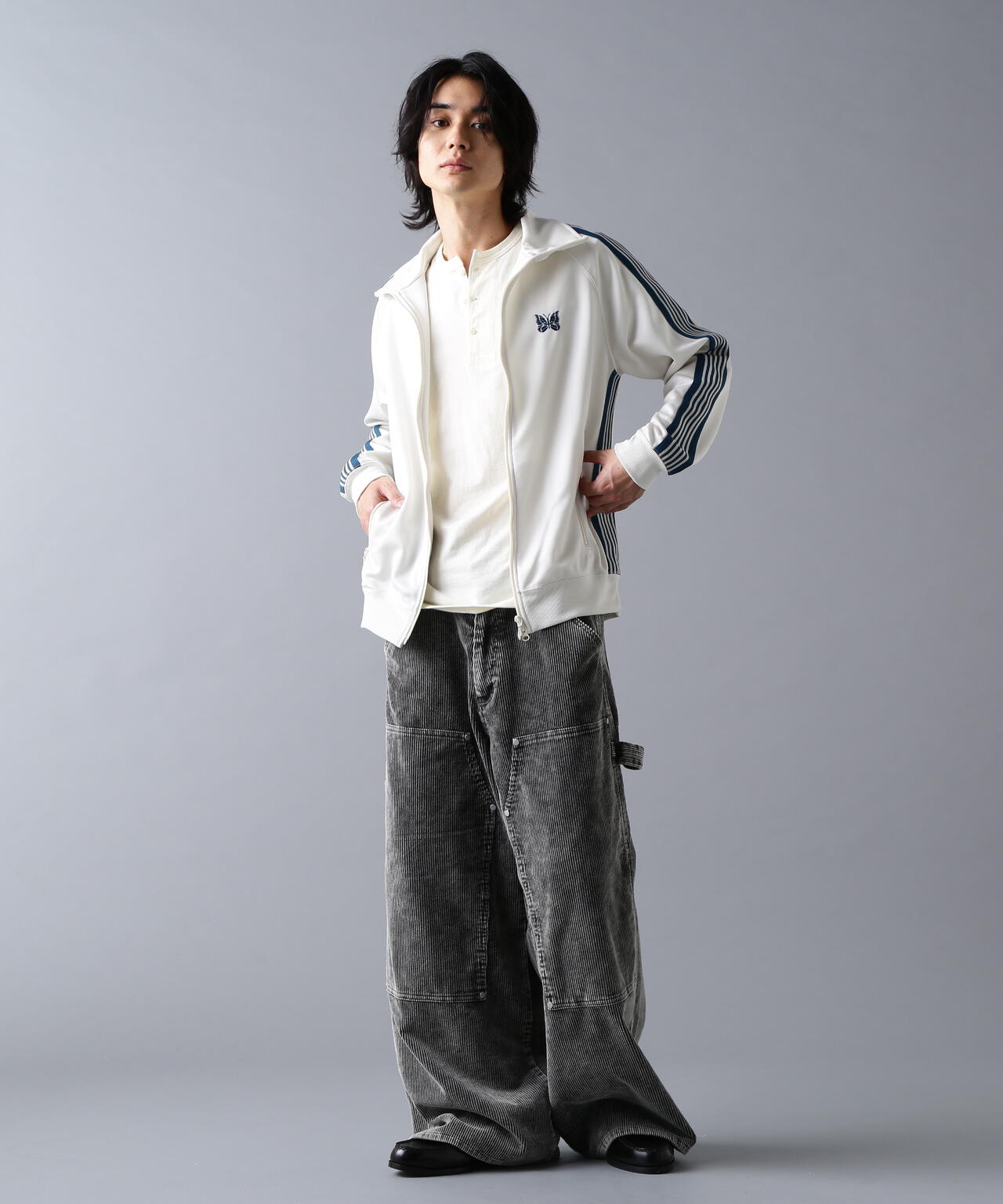 DankeSchon/ダンケシェーン/8WELL COURDUROY CHEMICAL W-KNEE PANTS