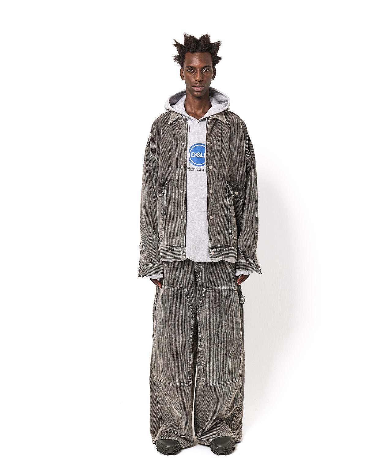 DankeSchon/ダンケシェーン/8WELL COURDUROY CHEMICAL W-KNEE PANTS