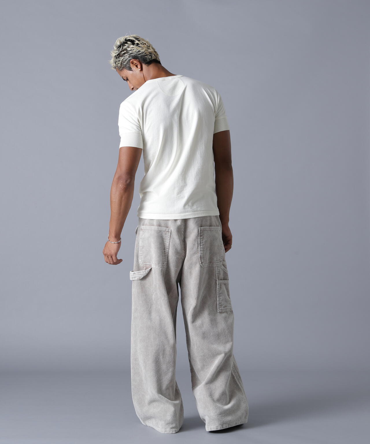 DankeSchon/ダンケシェーン/8WELL COURDUROY CHEMICAL W-KNEE PANTS