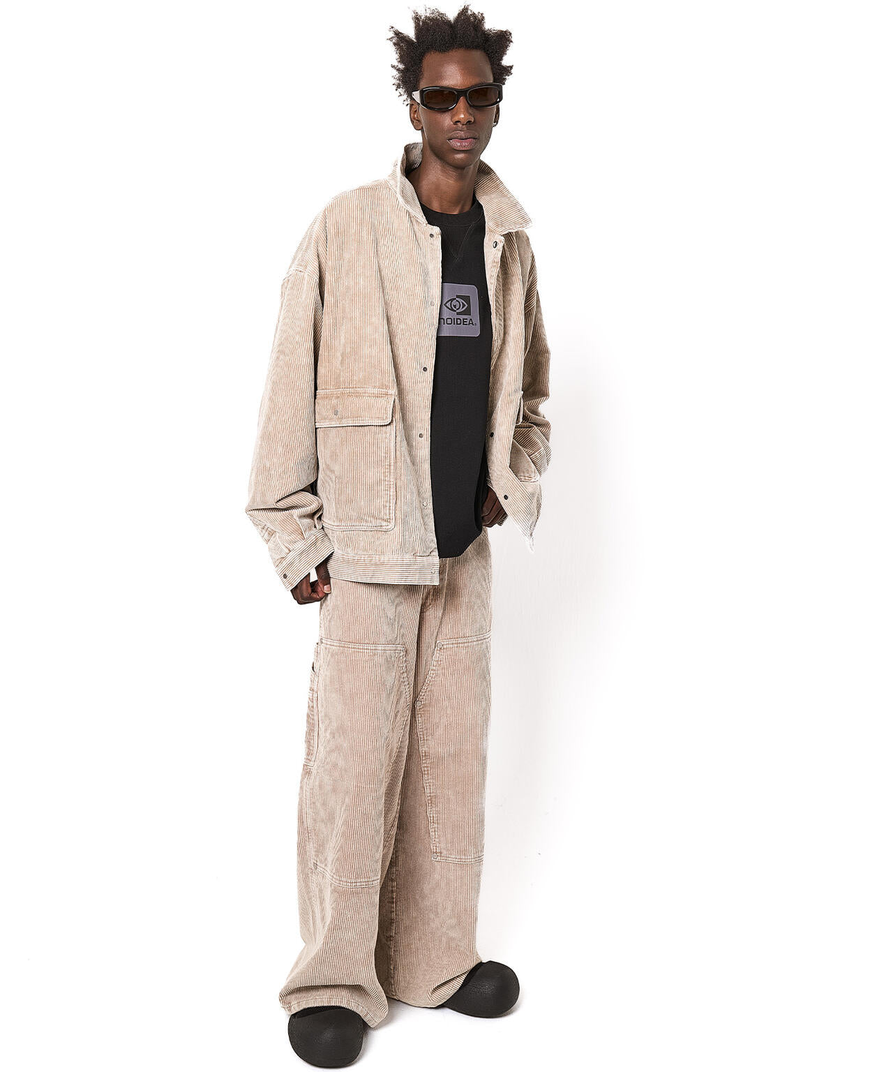 DankeSchon/ダンケシェーン/8WELL COURDUROY CHEMICAL W-KNEE PANTS