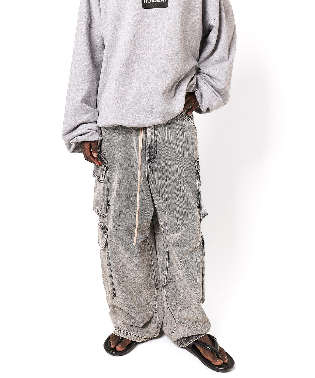 DankeSchon/ダンケシェーン/12OZ CHEMICAL DENIM CARGO PANTS | L.H.P