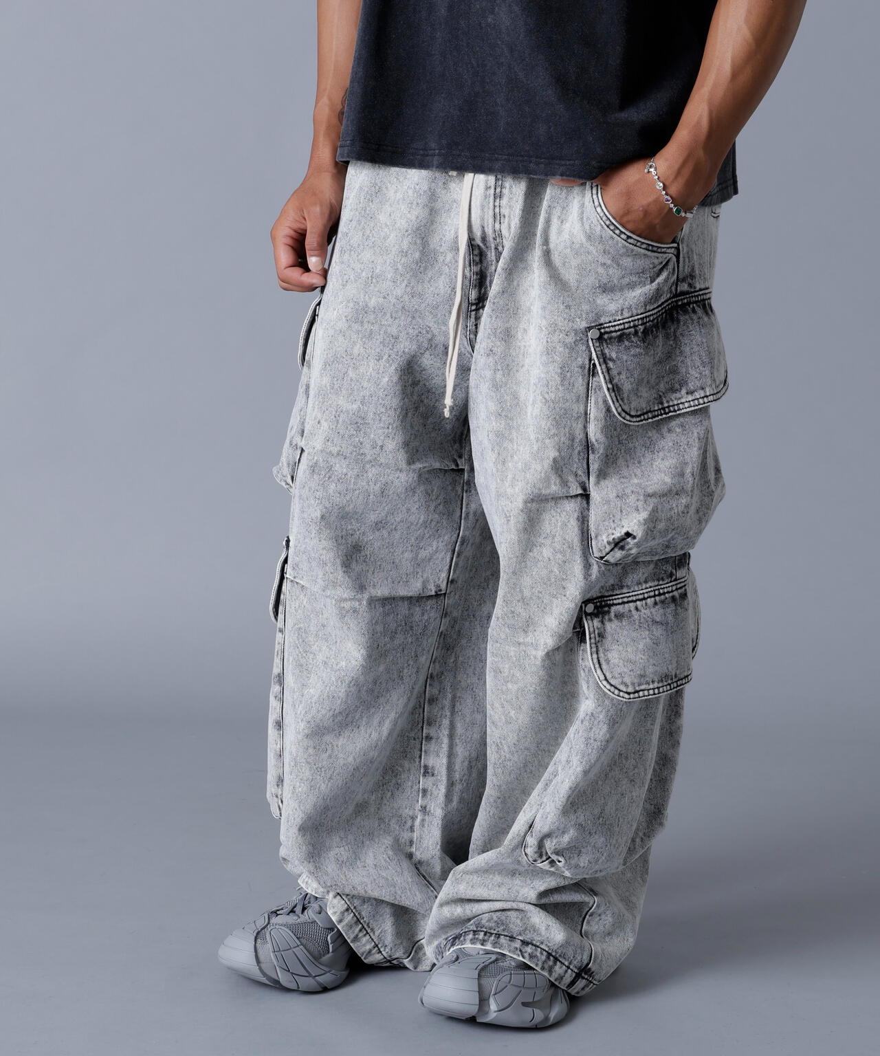 DankeSchon/ダンケシェーン/12OZ CHEMICAL DENIM CARGO PANTS | L.H.P