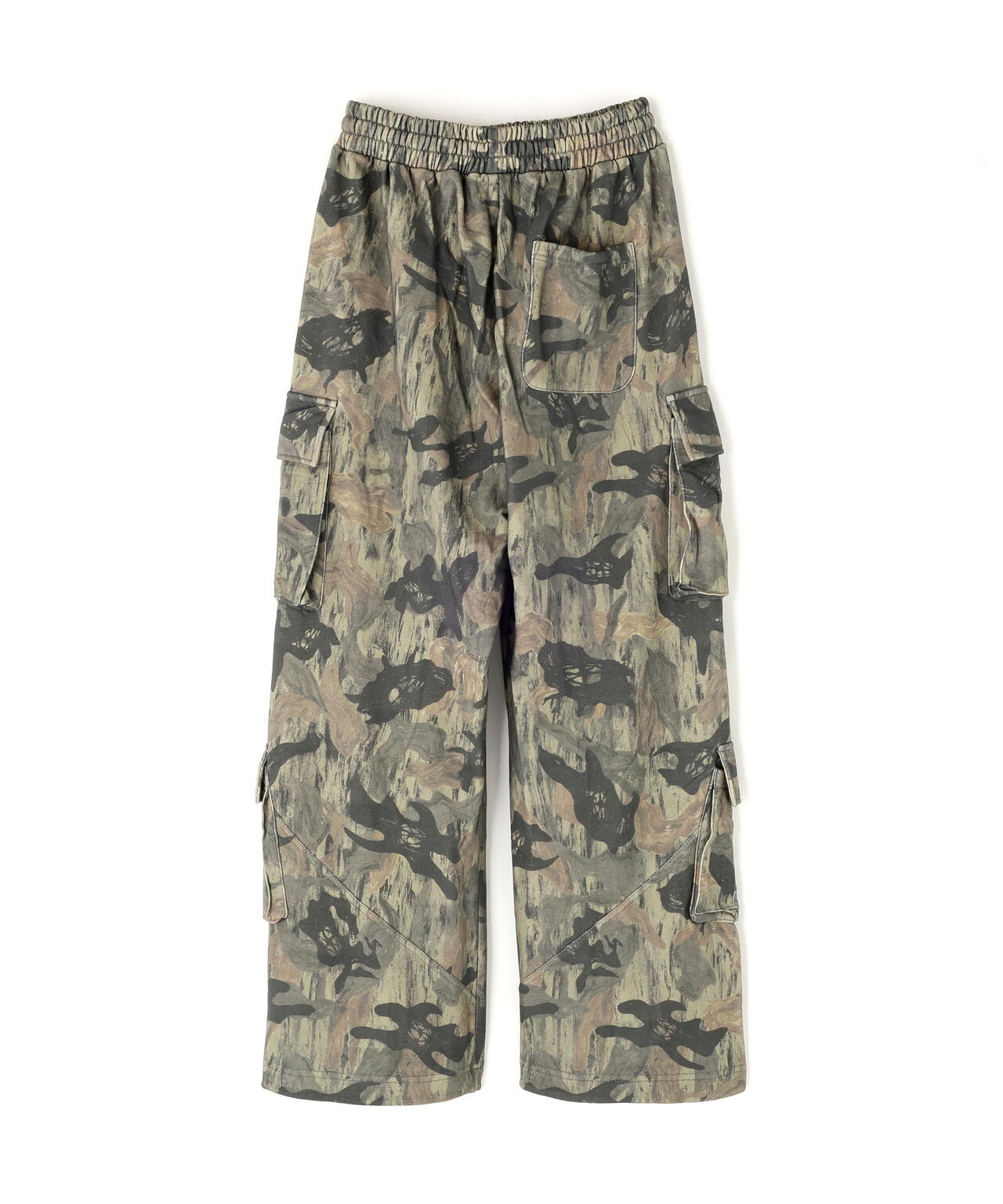 NOT4NERD/ノットフォーナード/CAMO MULTI CARGO SWEAT PANTS