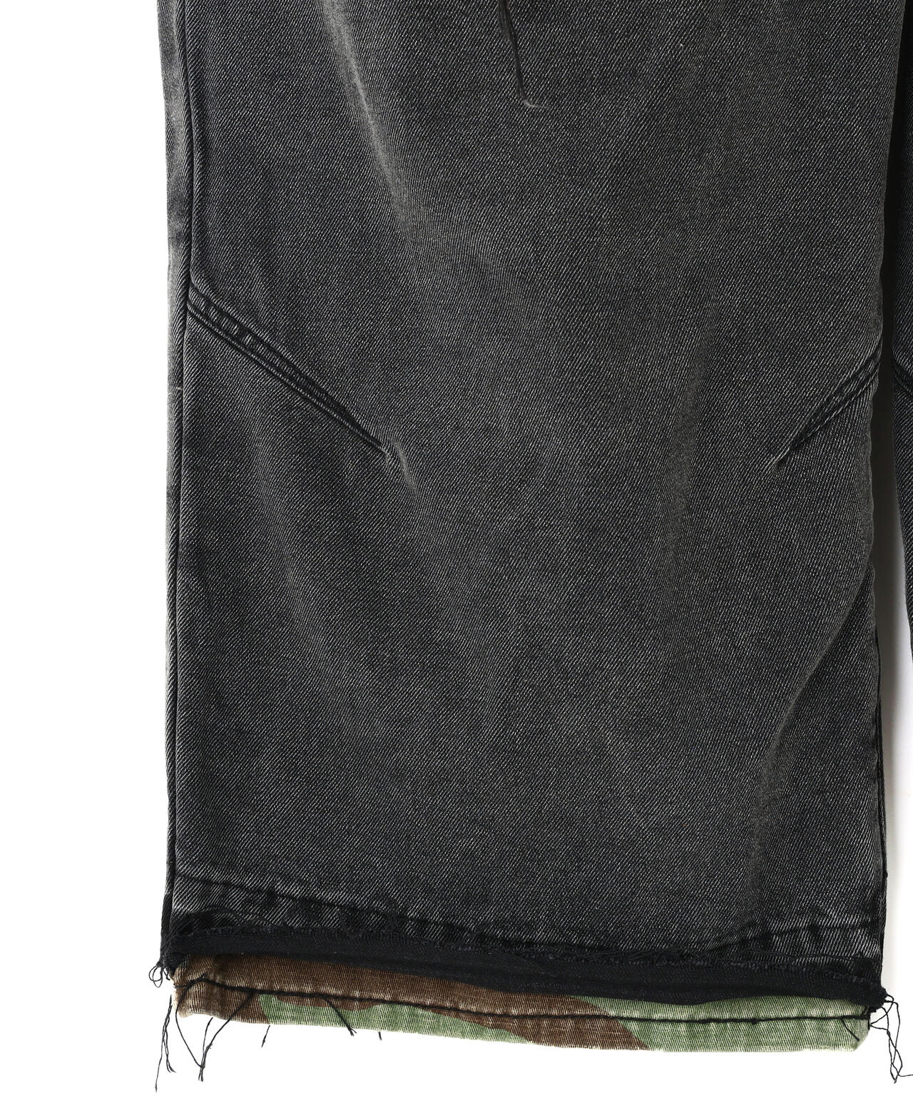 NOT4NERD/ノットフォーナード/CAMO PATCHWORK DENIM PANTS