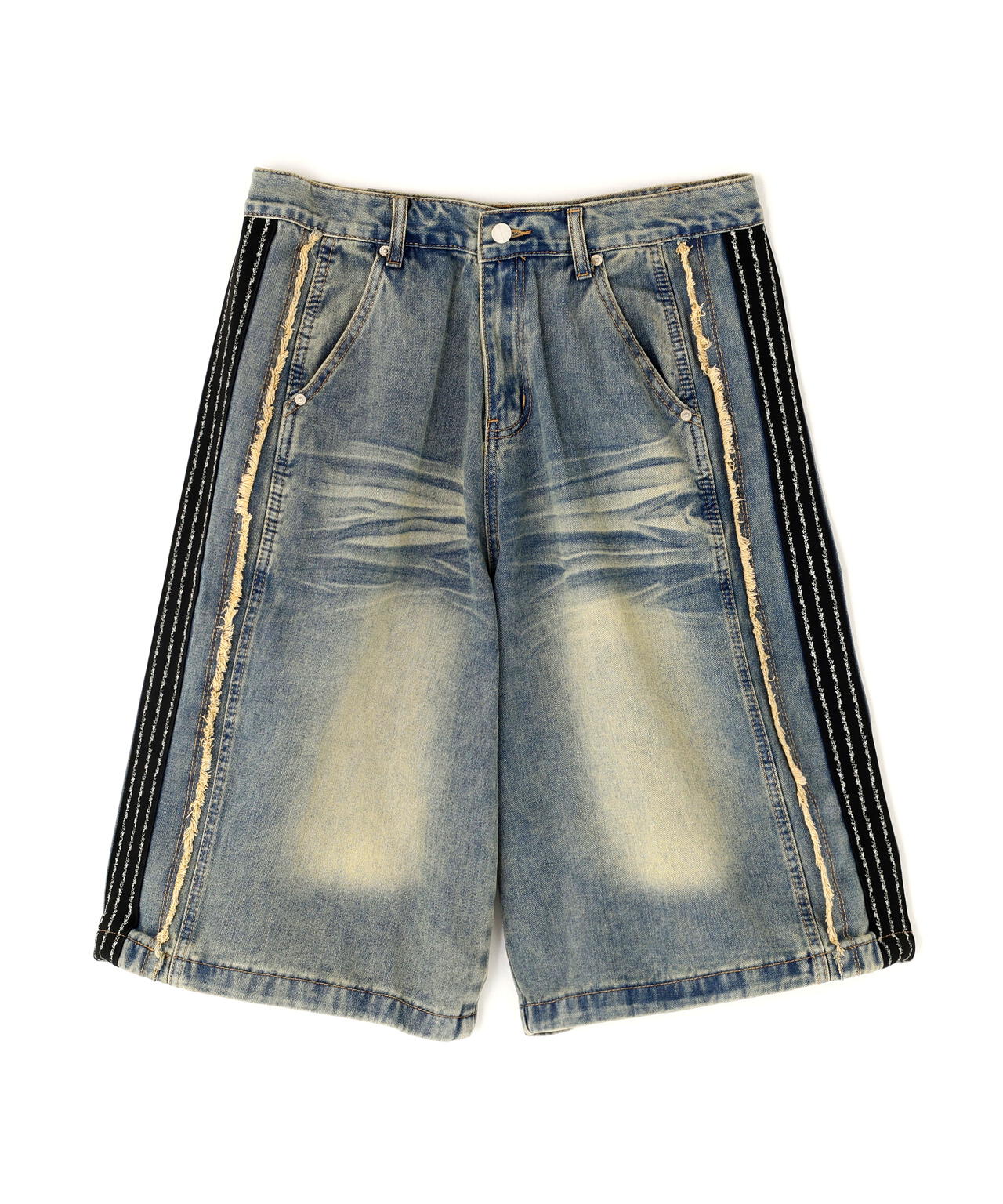 NOT4NERD/ノットフォーナード/THORNS LINE CUT OFF SHORTS