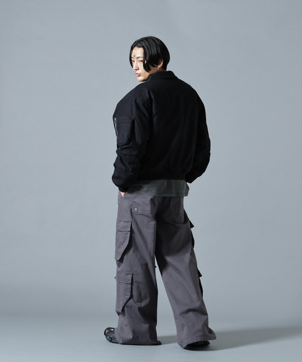 WEB&DEPOT限定】DankeSchon/ダンケシェーン/ST TWILL FLARE CARGO
