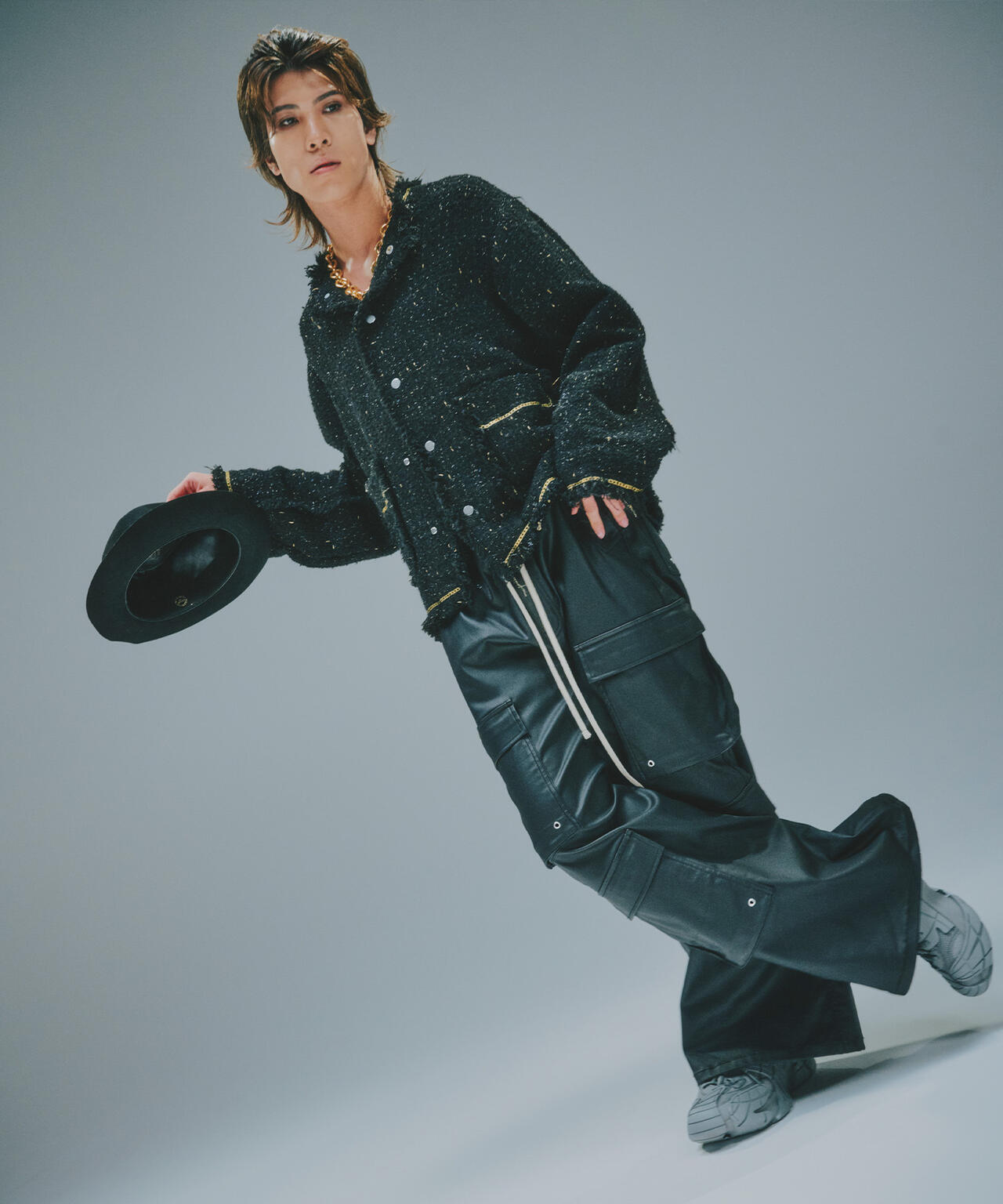 DankeSchon/ダンケシェーン/COATING FLARE CARGO PANTS | L.H.P