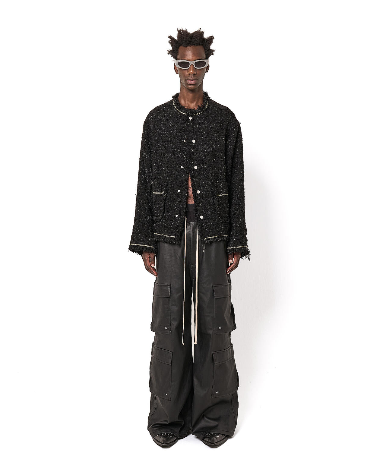 DankeSchon/ダンケシェーン/COATING FLARE CARGO PANTS