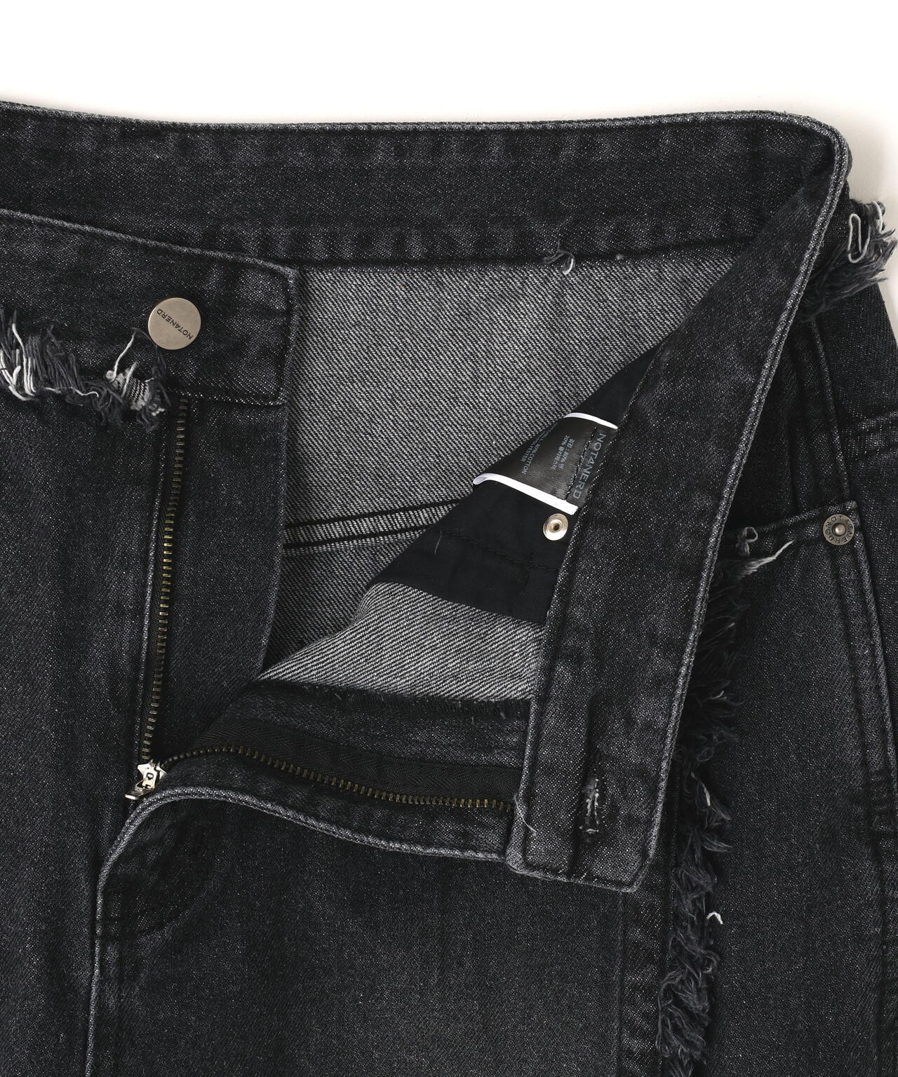 NOT4NERD/ノットフォーナード/MULTI CUT OFF CURVED DENIM PANTS