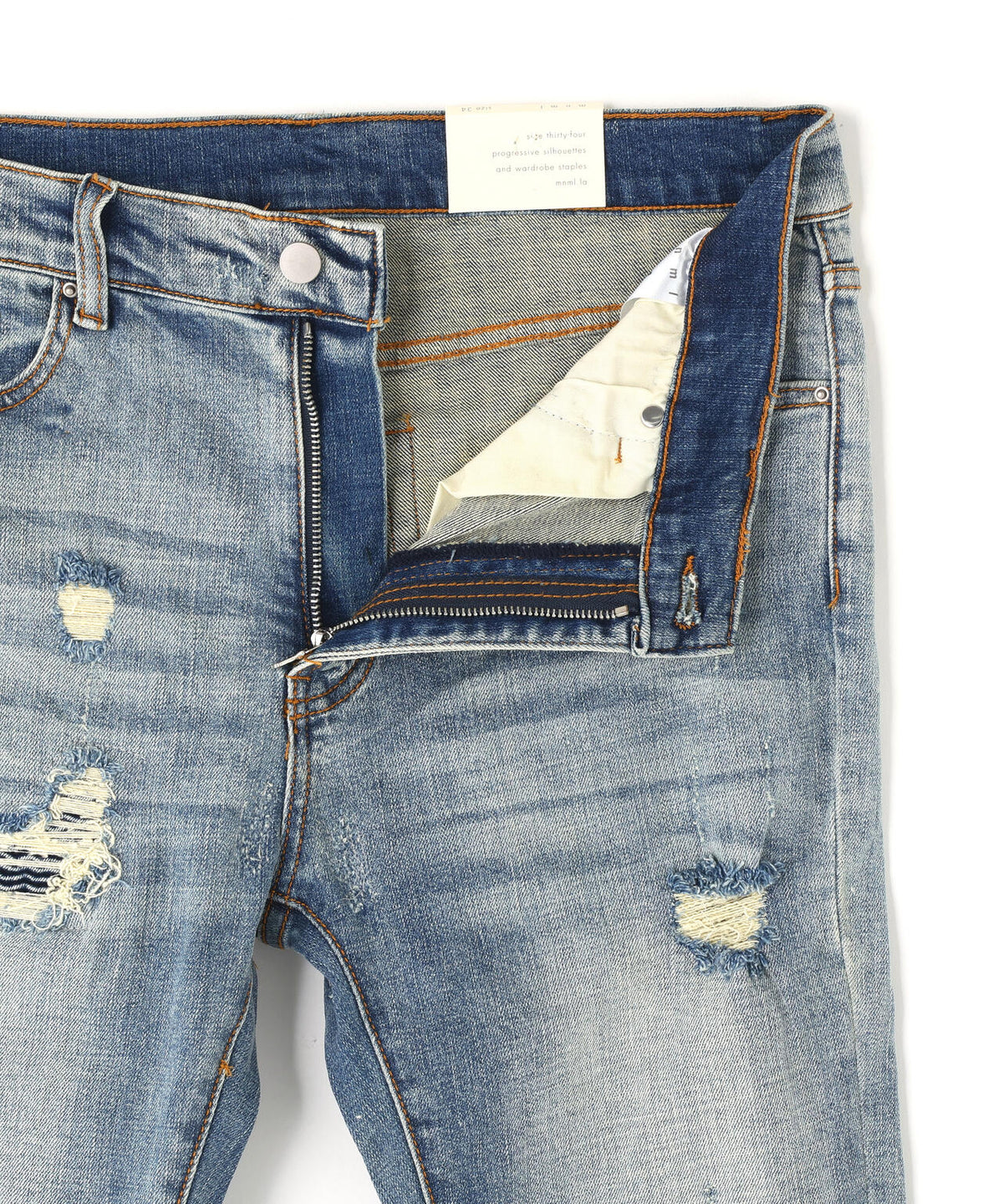 mnml/ミニマル/蛇腹パンツ/X162 STRETCH DENIM(20ML-SP661D)
