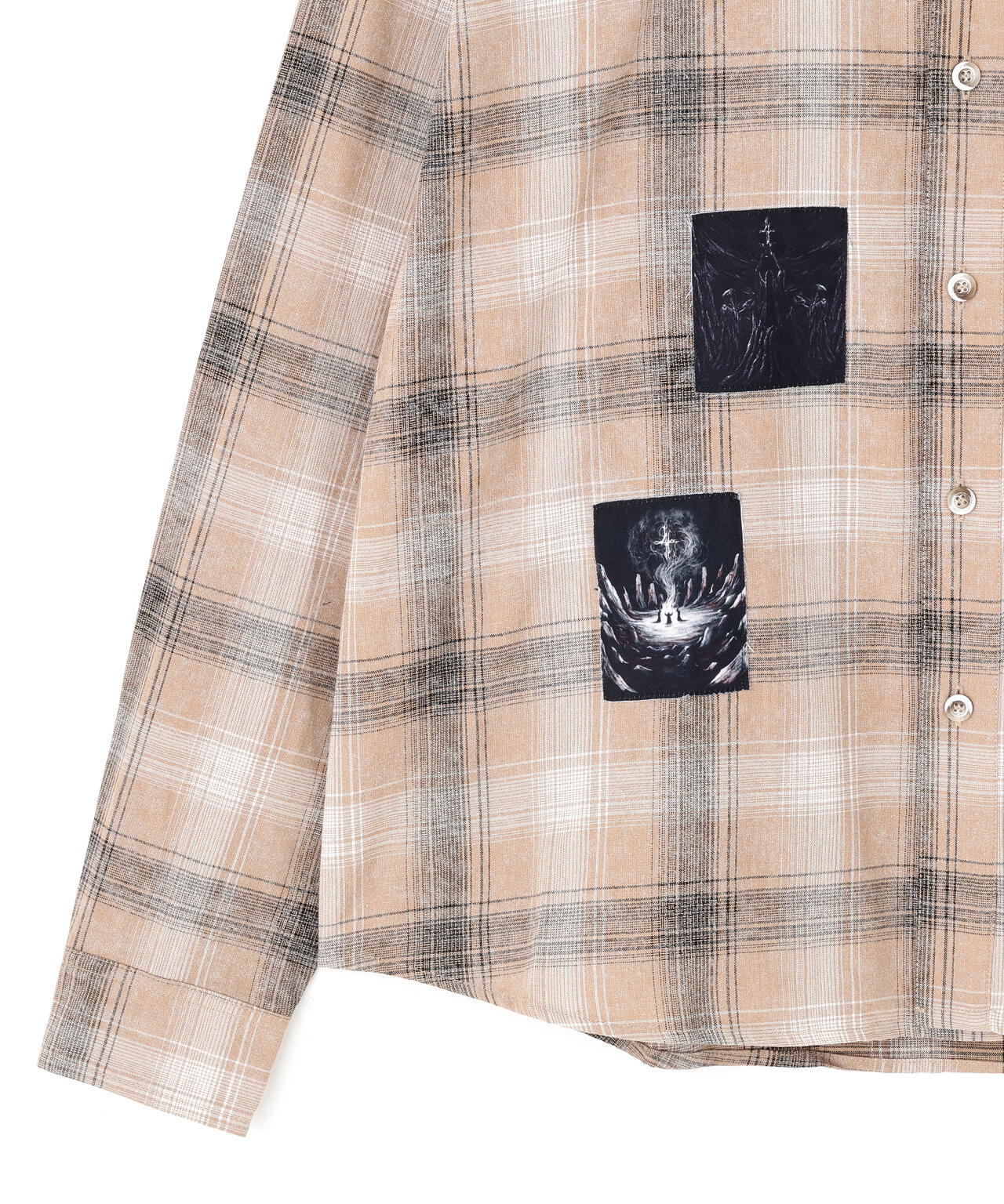 NOT4NERD/ノットフォーナード/TEMPLE PATCH CHEKERED SHIRT