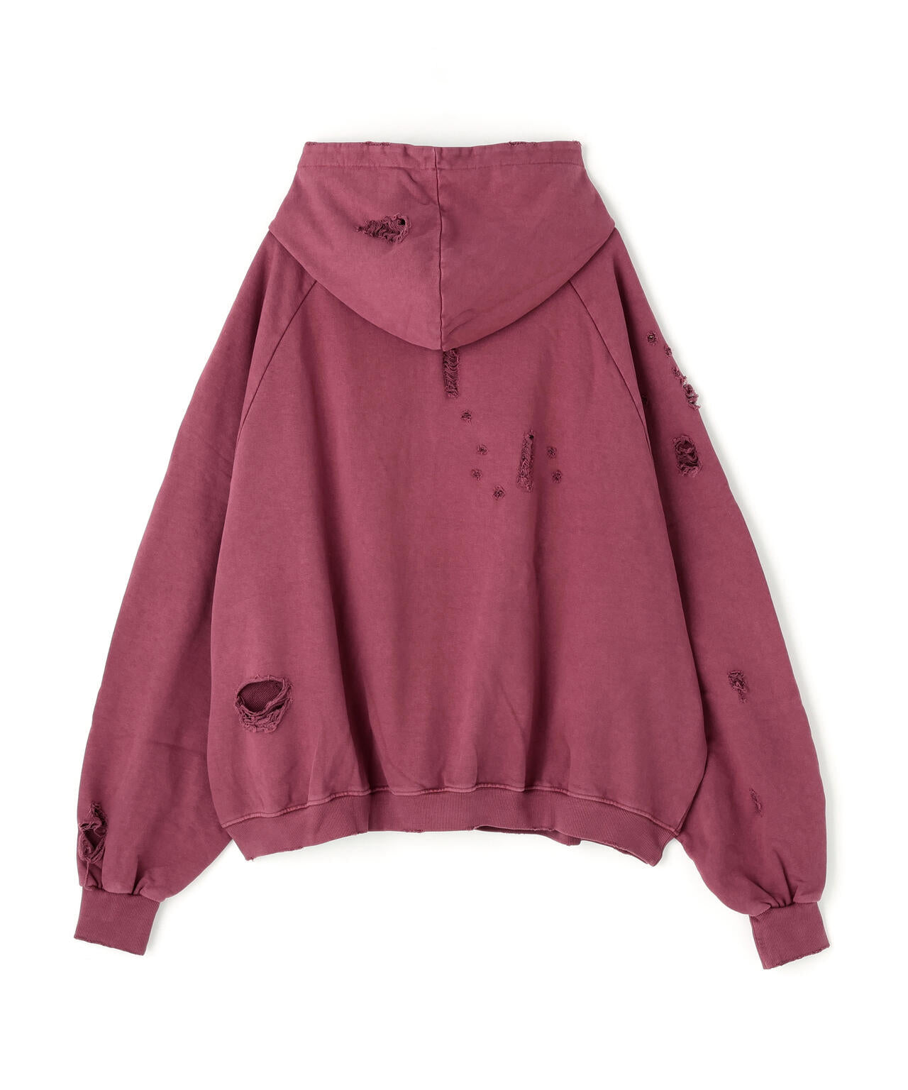 NOT4NERD/ノットフォーナード/DESTROYED PIGMENT GOAT PULLOVER HOODIE