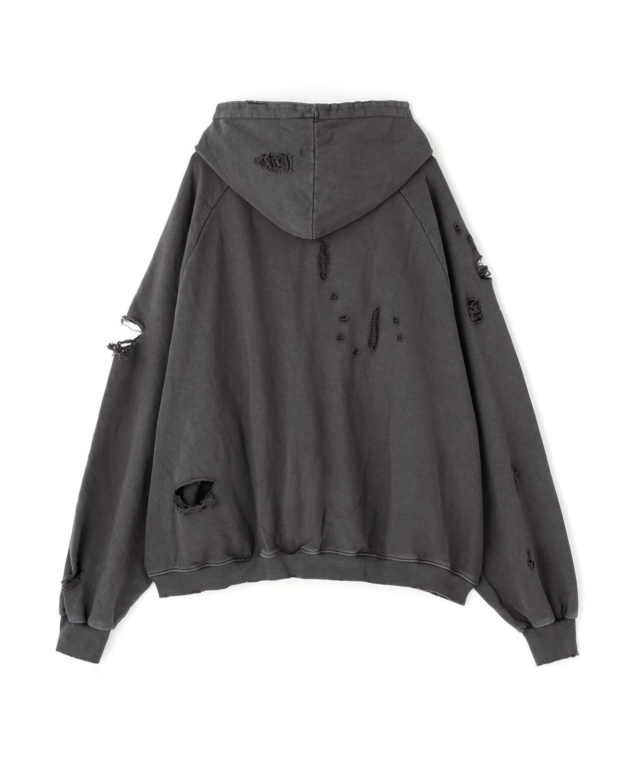 NOT4NERD/ノットフォーナード/DESTROYED PIGMENT GOAT PULLOVER HOODIE