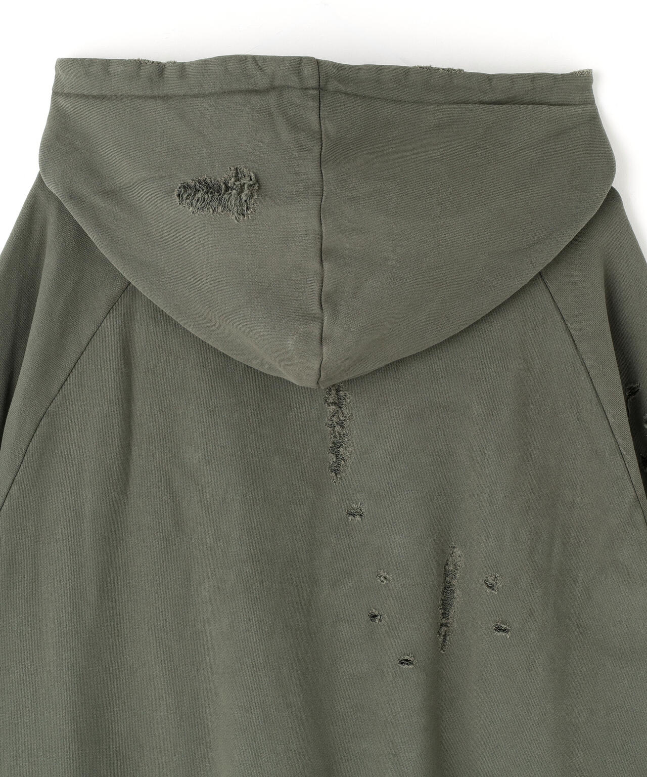 NOT4NERD/ノットフォーナード/DESTROYED PIGMENT GOAT PULLOVER HOODIE