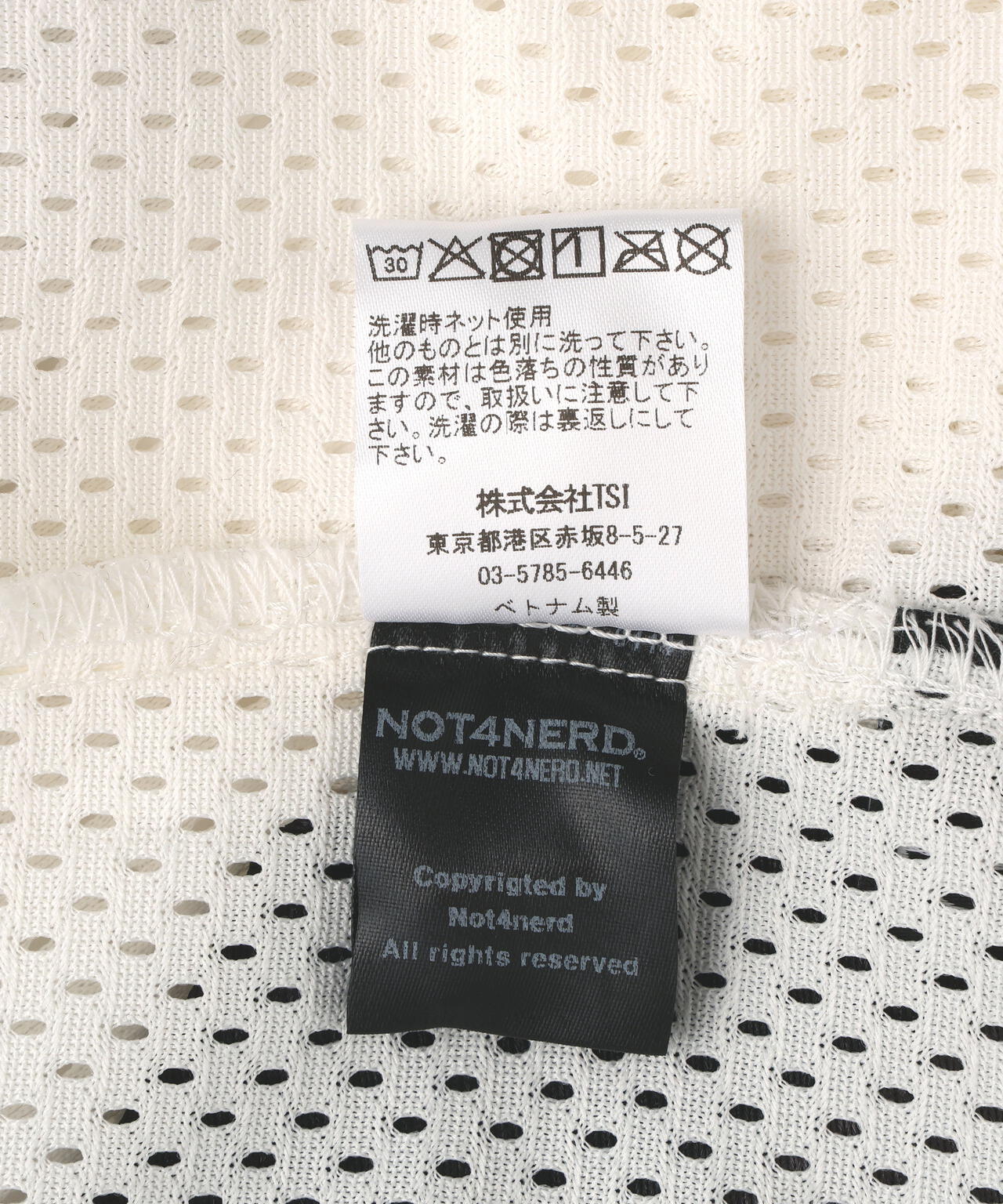 NOT4NERD/ノットフォーナード/4 SYMBOL COLOUR MESH T-SHIRT