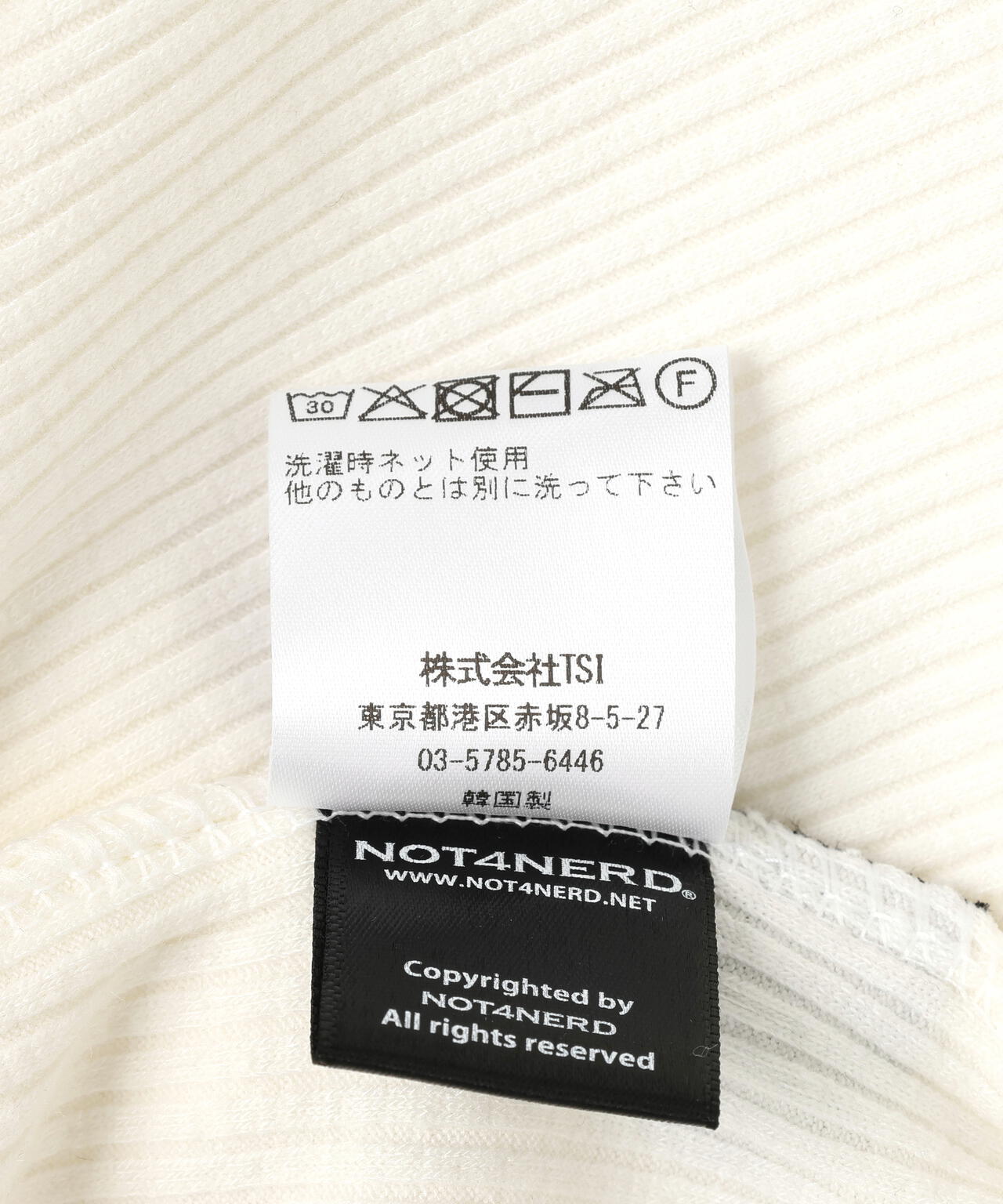 NOT4NERD/ノットフォーナード/4 SYMBOL RIBBED SLEEVELESS | L.H.P