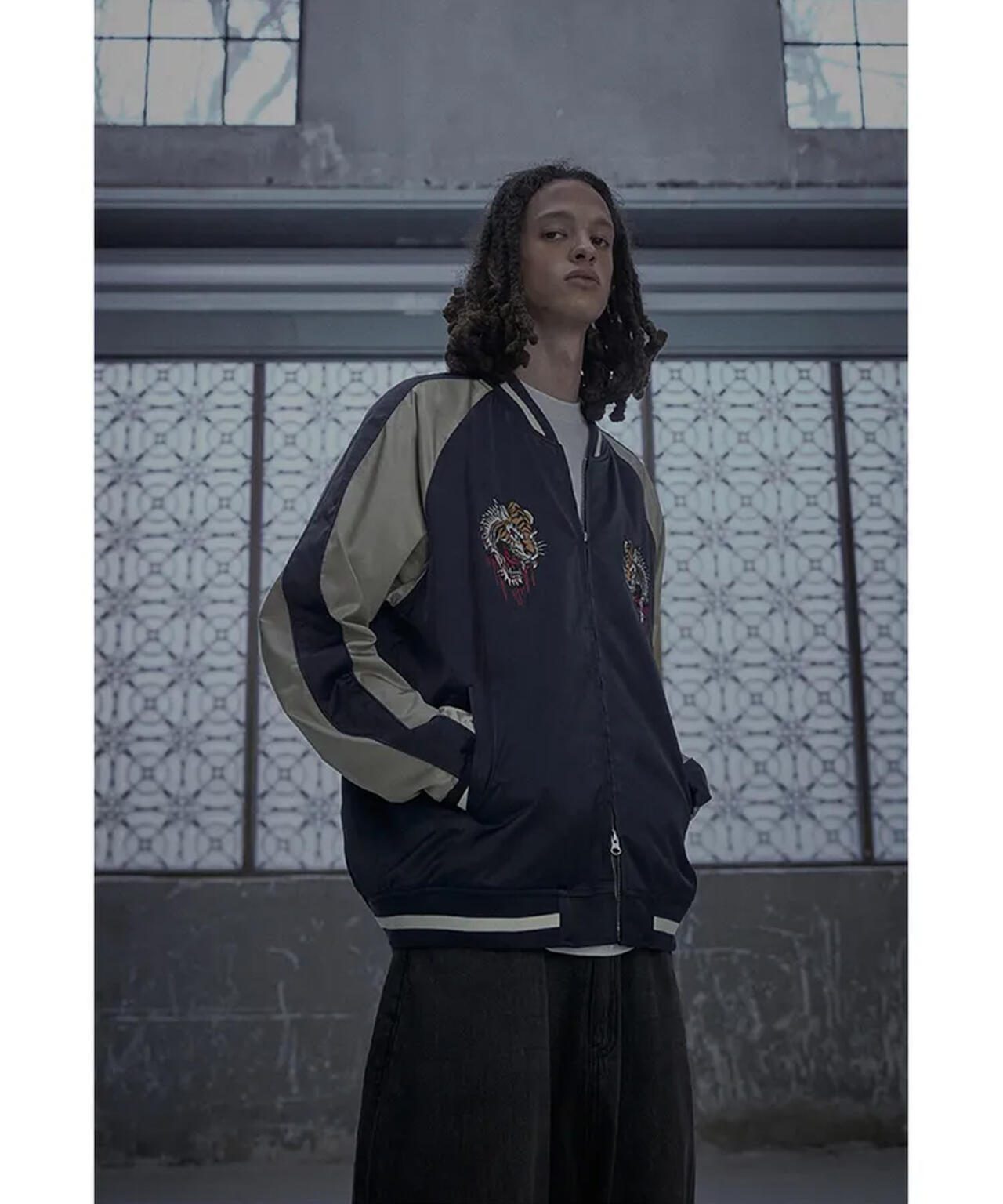 NOT4NERD/ノットフォーナード/TIGER SATIN BLOUSON JACKET