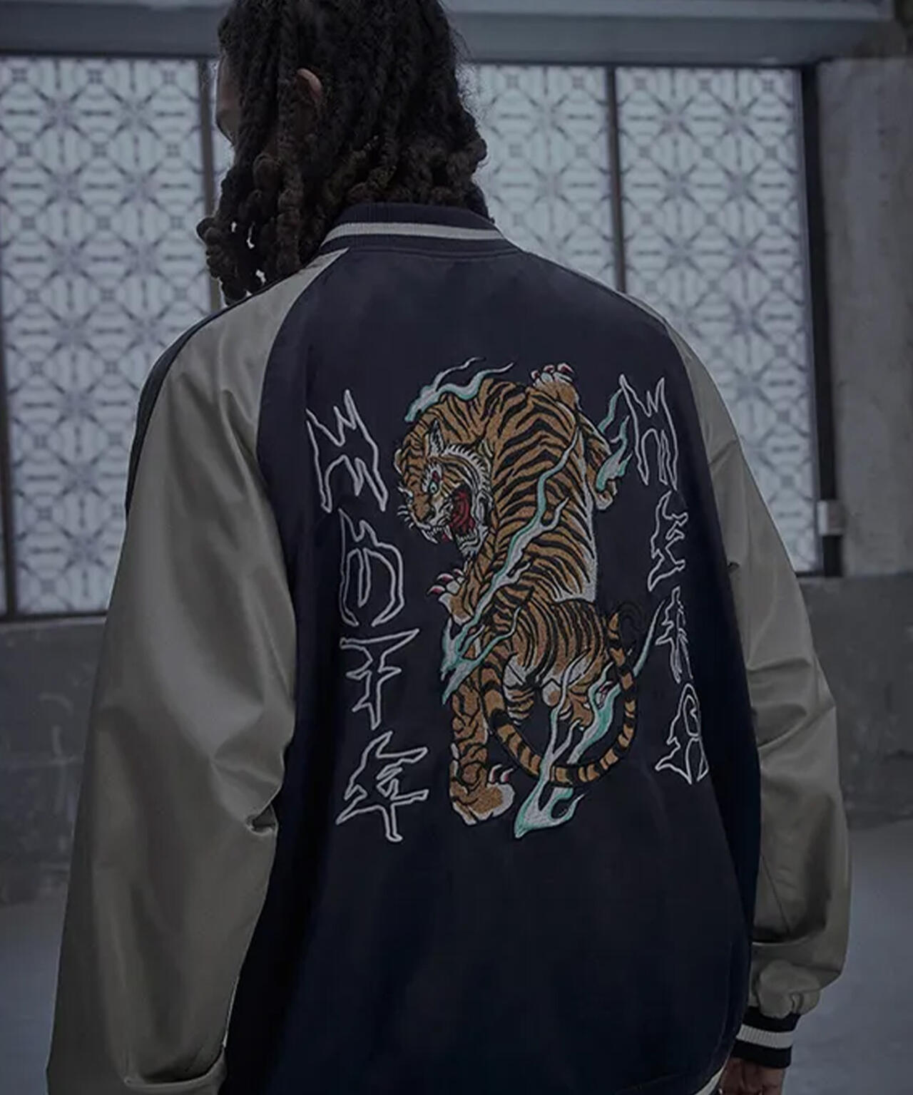 NOT4NERD/ノットフォーナード/TIGER SATIN BLOUSON JACKET