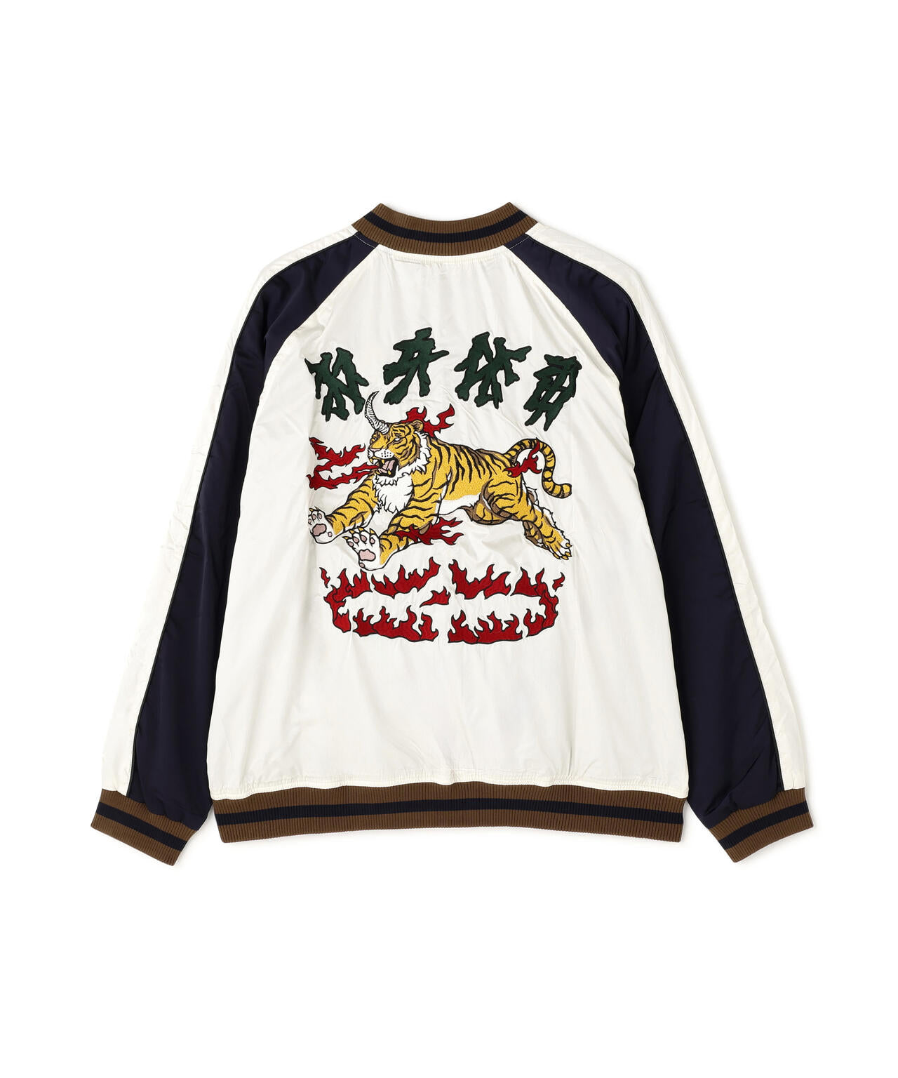 NOT4NERD/ノットフォーナード/HORNED TIGER SATIN SOUVENIR JACKET