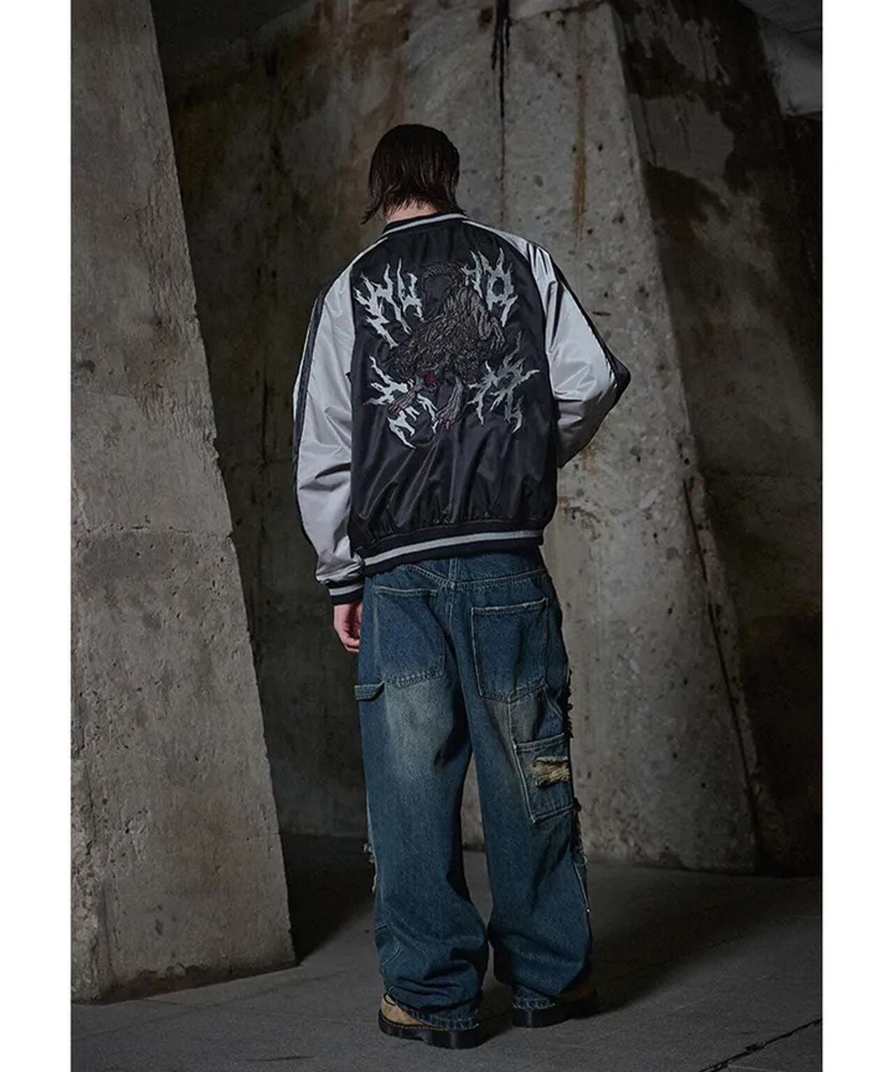 NOT4NERD/ノットフォーナード/CERBERUS SATIN SOUVENIR JACKET