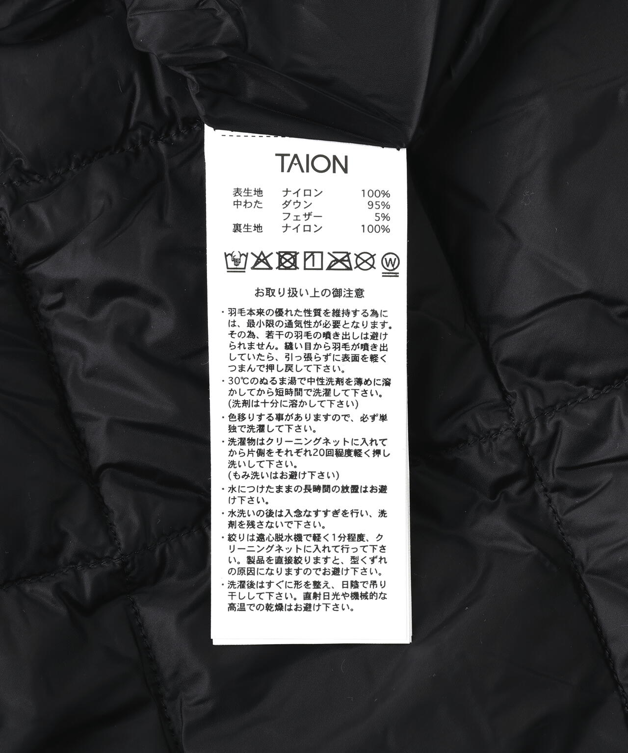 TAION/タイオン/SINGLE CITY CREW NECK LONG DOWN JACKET【WOMEN】