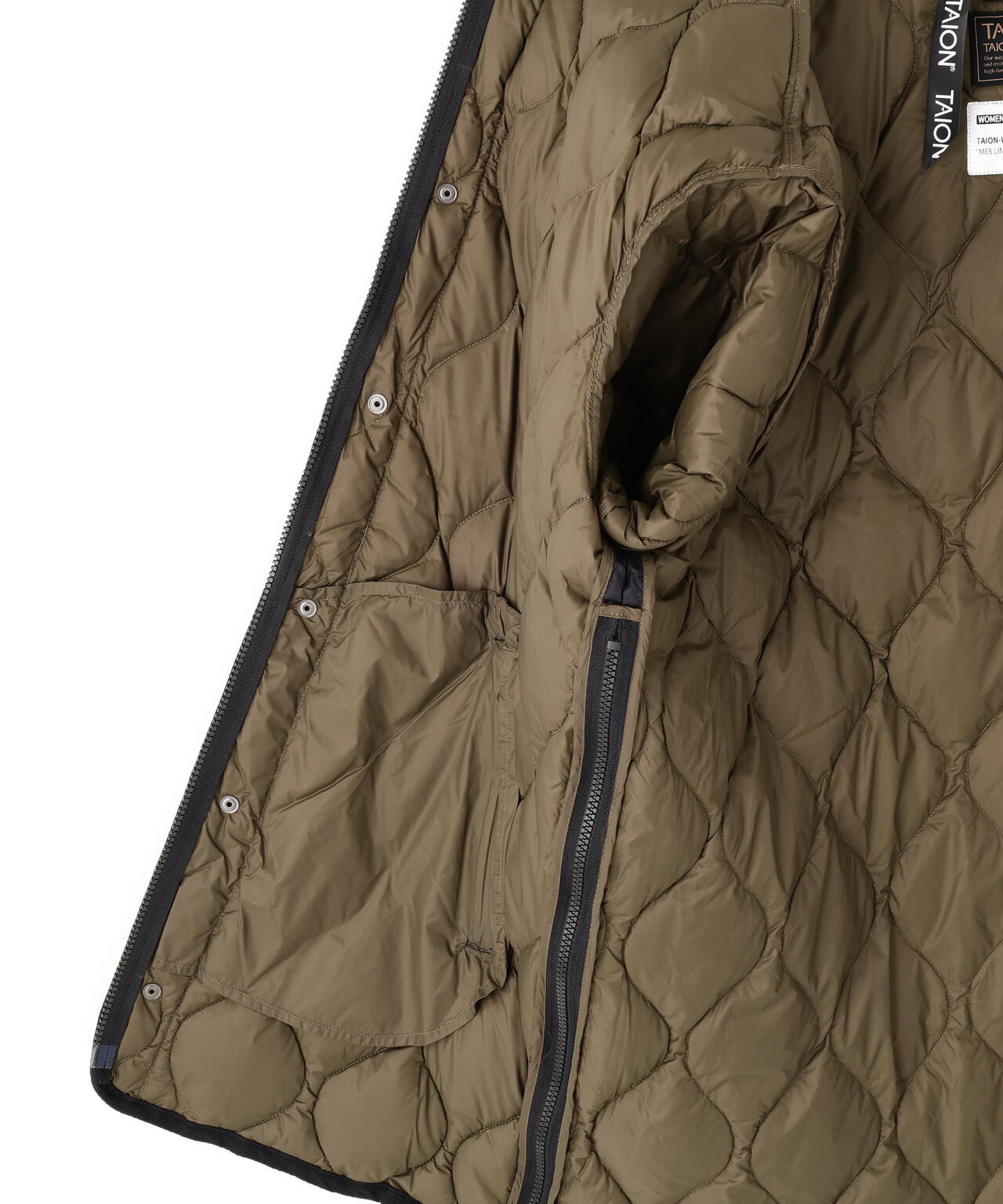 TAION/タイオン/MILITARY M65 LINNER W-ZIP DOWN JACKET【WOMEN