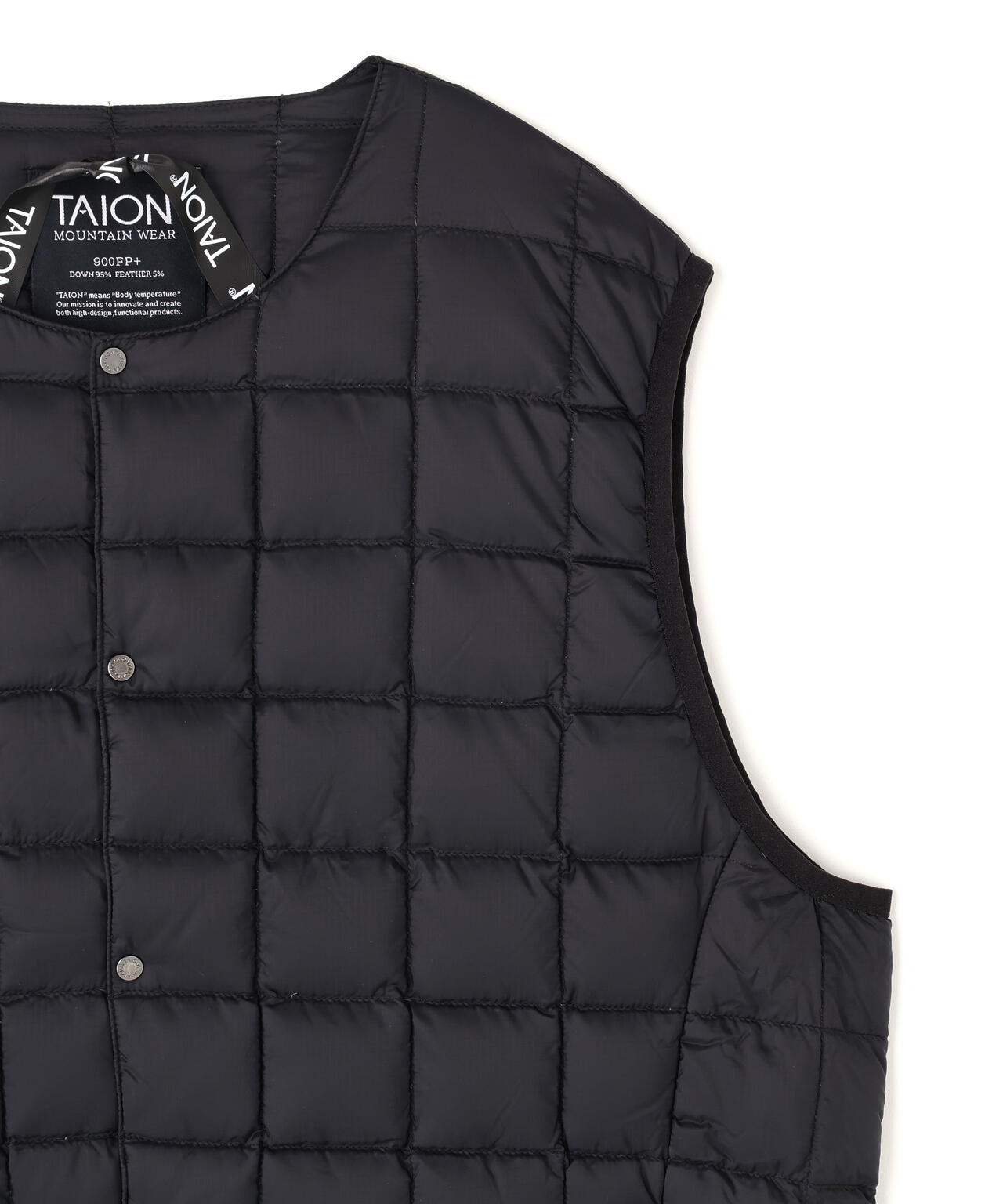 TAION/タイオン/MOUNTAIN ACTIVE CREWNECK LIGHT DOWN VEST【UNISEX】
