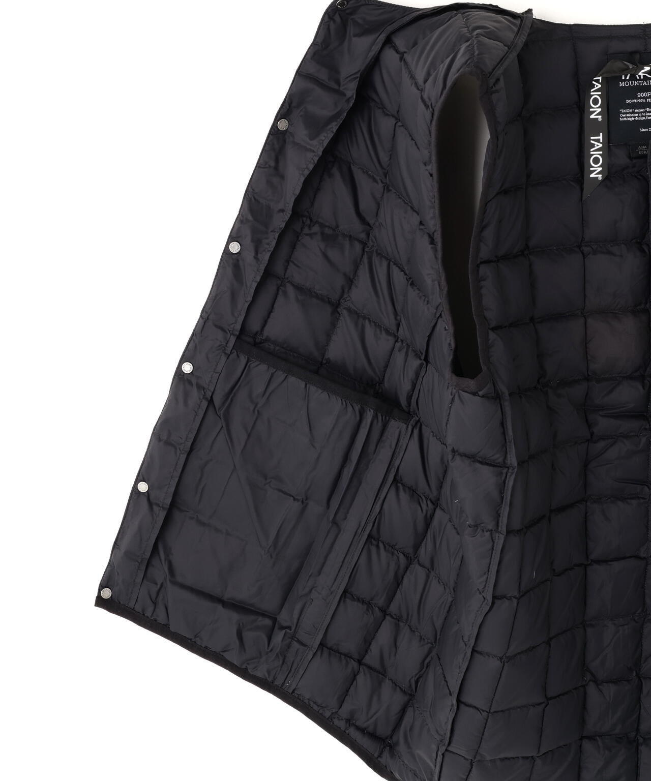 TAION/タイオン/MOUNTAIN ACTIVE CREWNECK LIGHT DOWN VEST【UNISEX