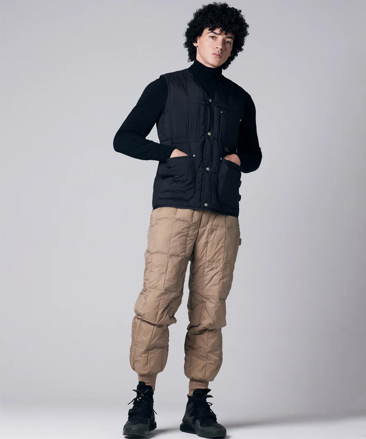 TAION/タイオン/WORK V NECK BUTTON DOWN VEST【UNISEX】 | L.H.P