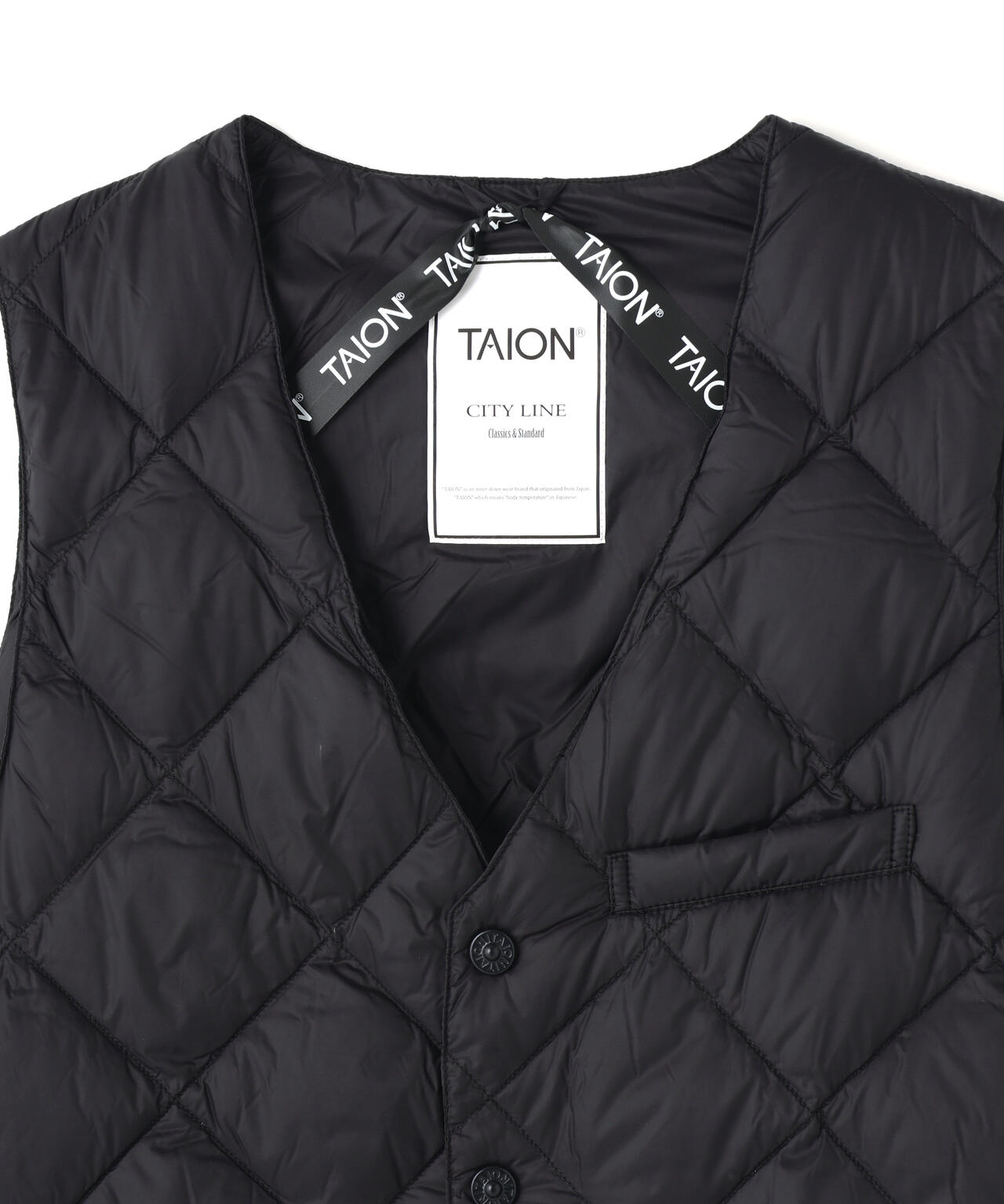 TAION/タイオン/SINGLE SNAP BUTTON DOWN GILET【MEN】 | L.H.P