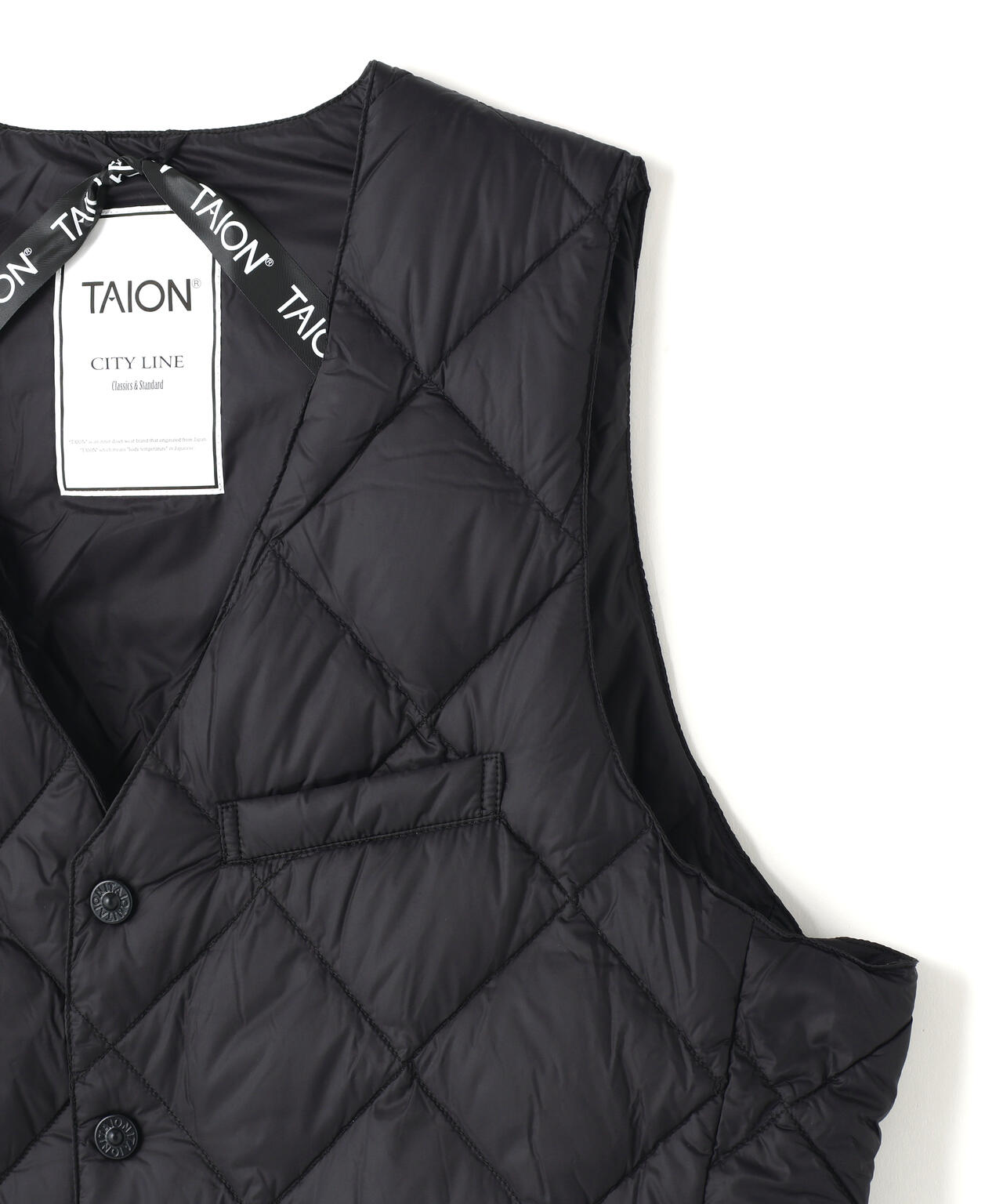 TAION/タイオン/SINGLE SNAP BUTTON DOWN GILET【MEN】 | L.H.P