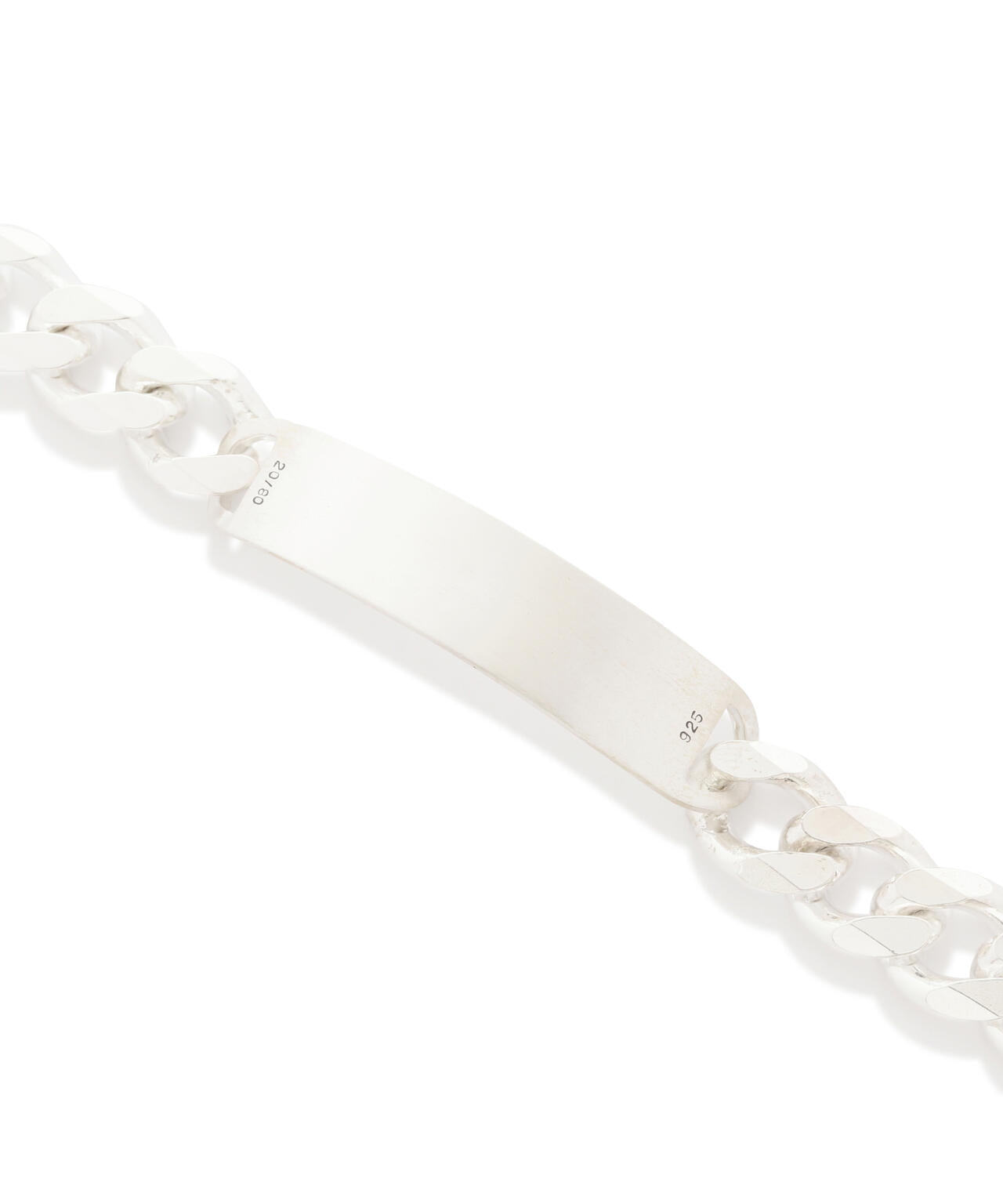 20/80】トゥエンティーエイティー/STERLING SILVER ID BRACELET 13mm