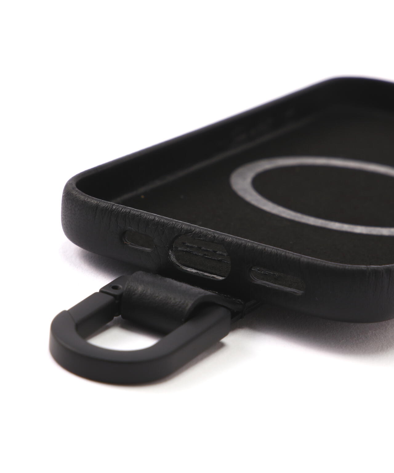 objcts.io/オブジェクツアイオー/iPhone CARABINER LEATHER CASE