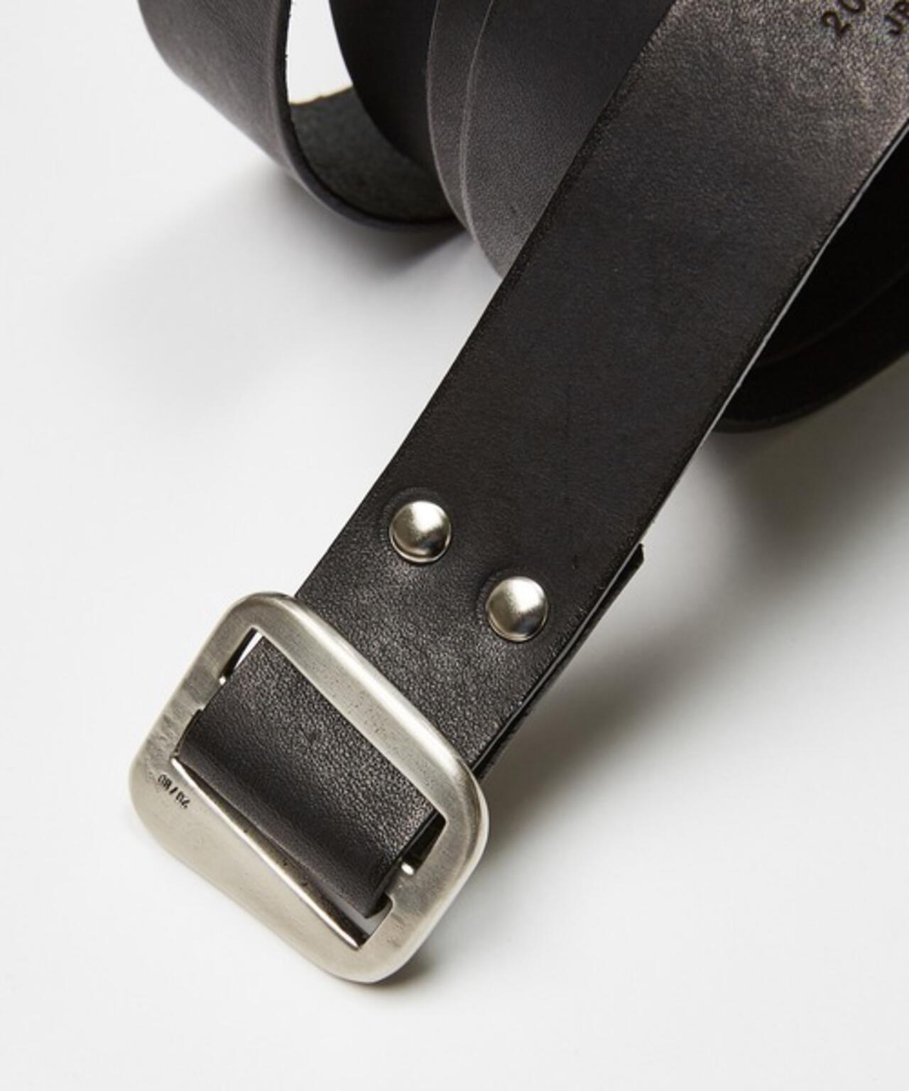 20/80】トゥエンティーエイティー/COW LEATHER TAPE BELT WITH BRASS