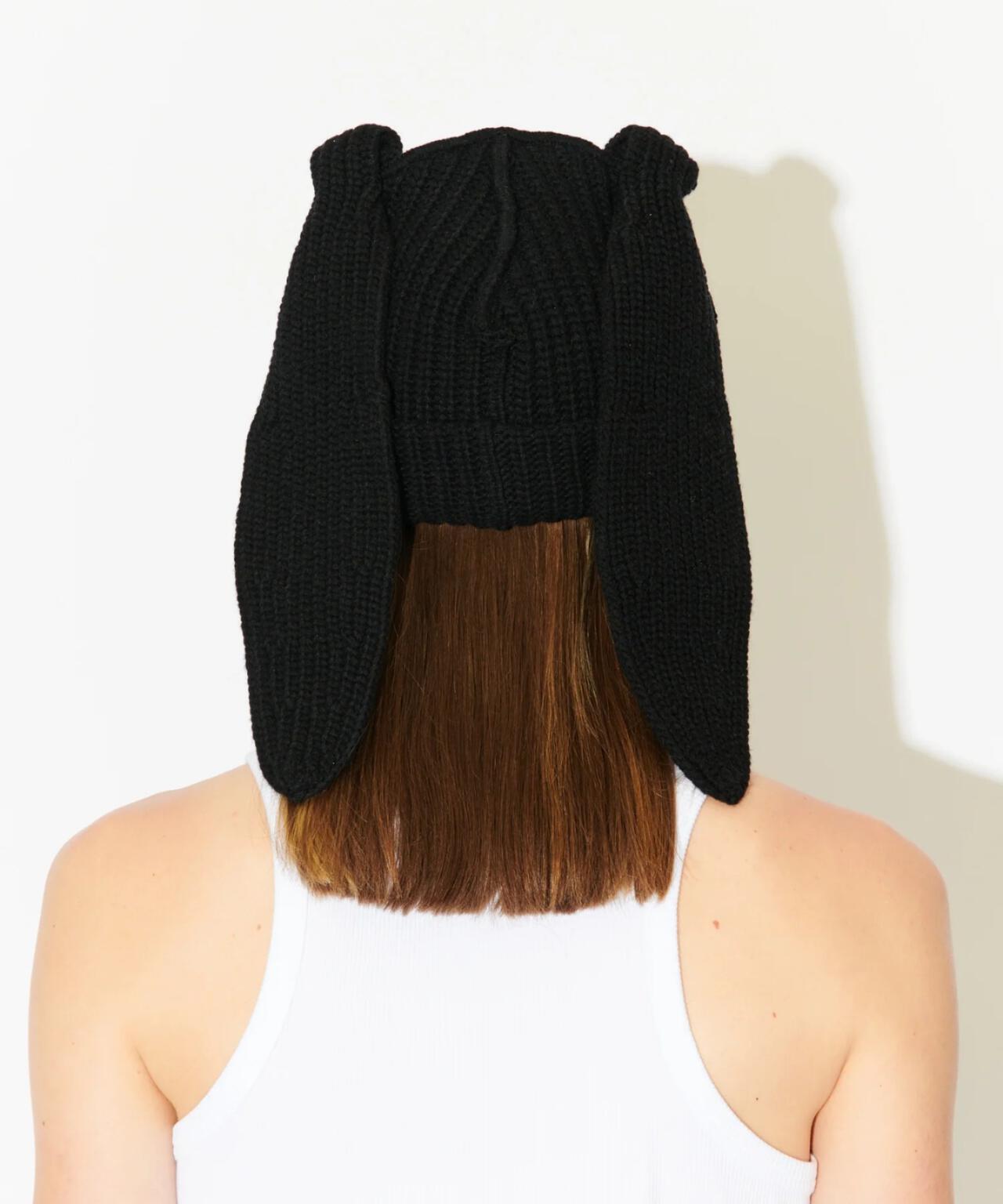 Loverboy ブラックビーニー Charles Jeffrey LOVERBOY/チャールズジェフリーラバーボーイ/CHUNKY