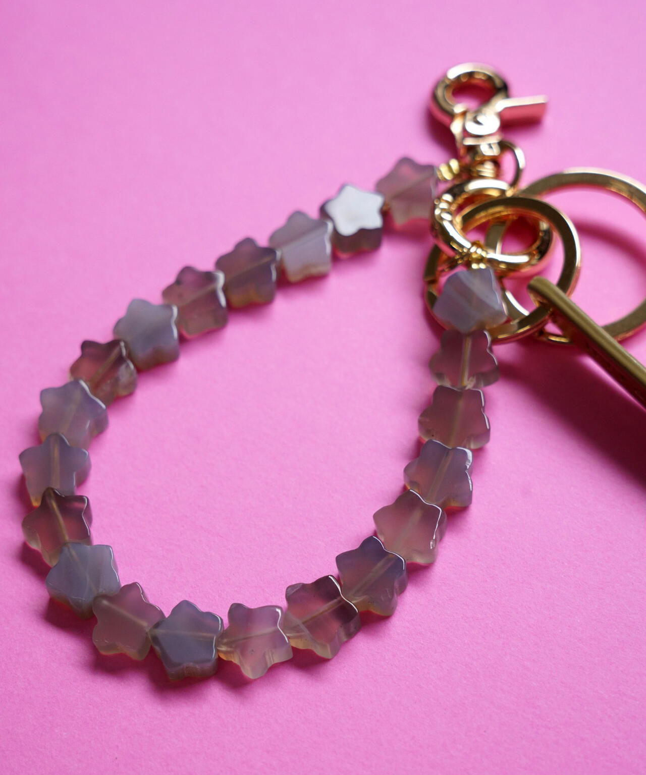 HASHIBAMI/ハシバミ/天然石 スターハンドストラップ