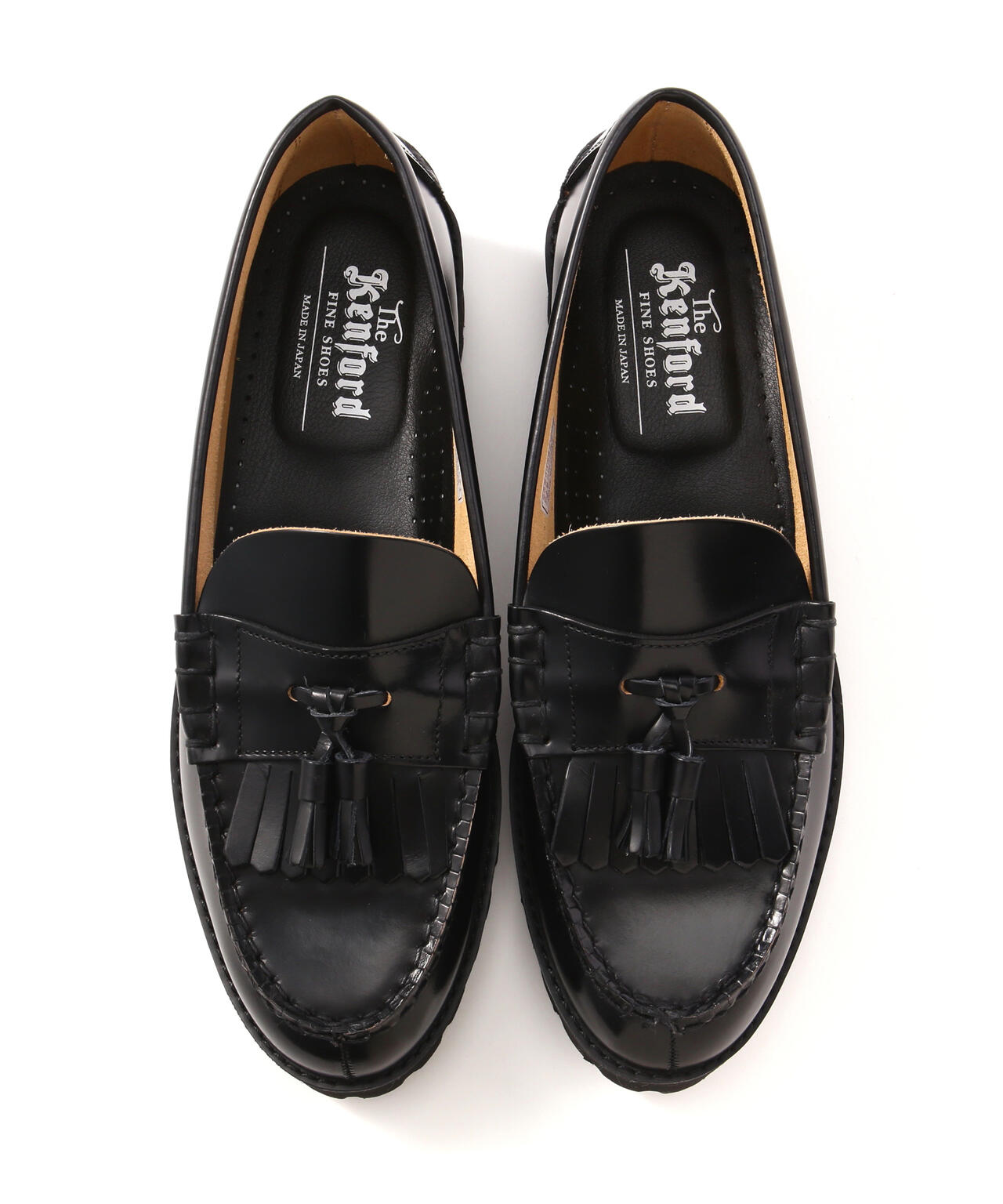 The Kenford Fineshoes/TANK SOLE LOAFERS/BLACK QUILT TASSEL | L.H.P