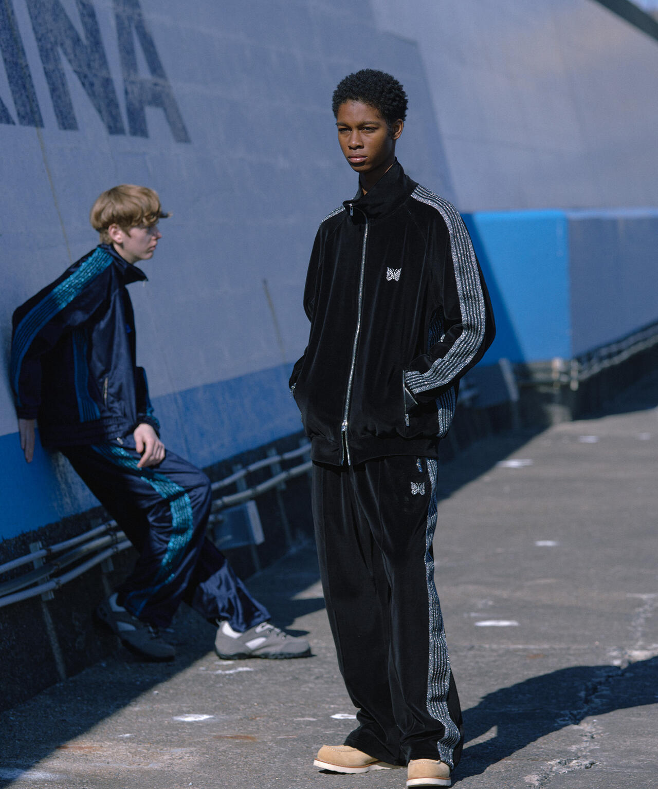NEEDLES/ニードルズ/【LHP EXCLUSIVE】TRACK PANT - C/PE VELOUR（BLACK）