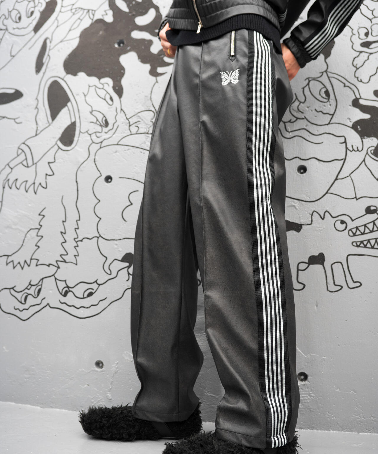 NEEDLES/ニードルズ/【LHP EXCLUSIVE】TRACK PANT - SYNTHETIC LEATHER