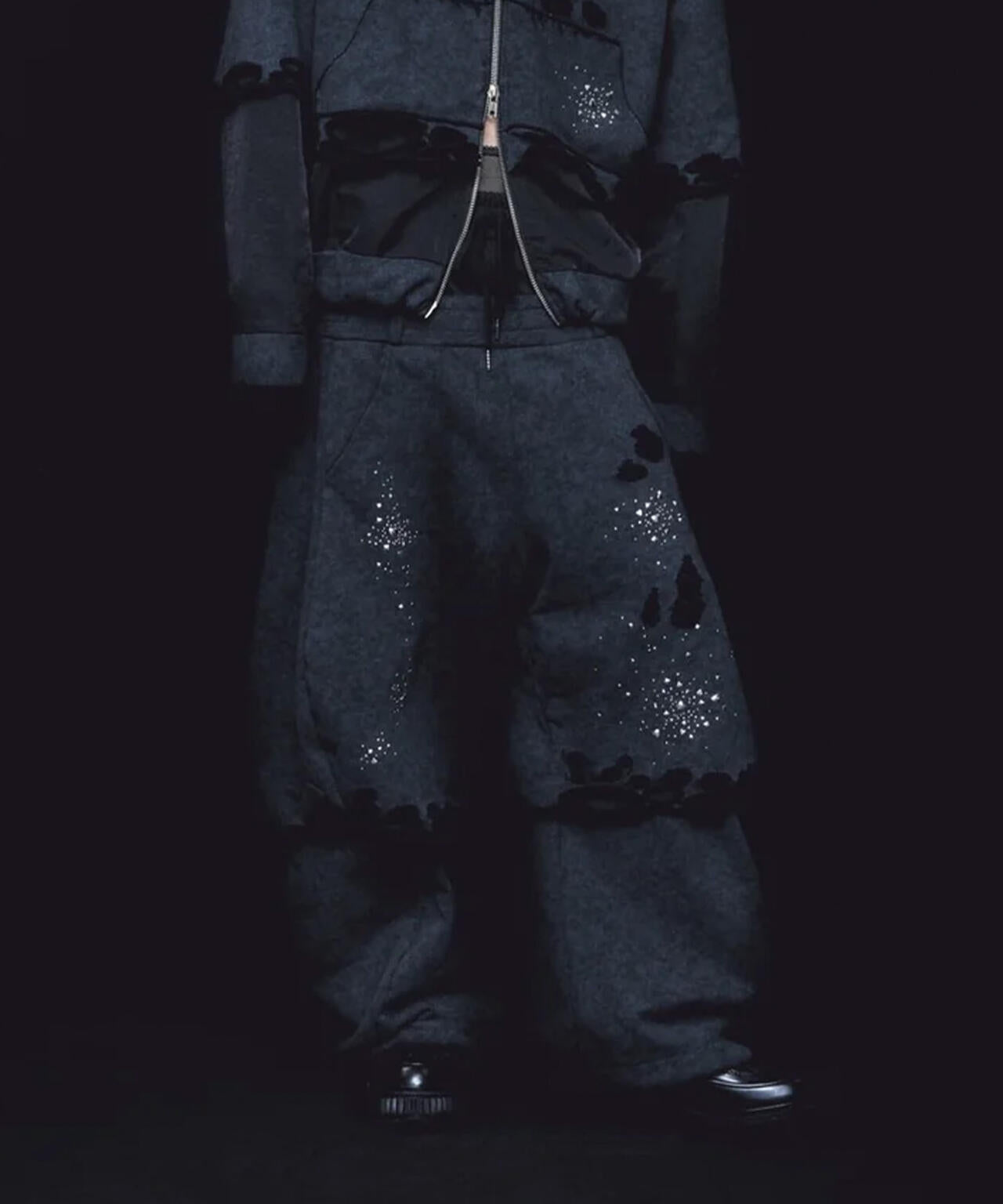 neith./ネイス/Meteor Low-rise Sweat Pants(Black)